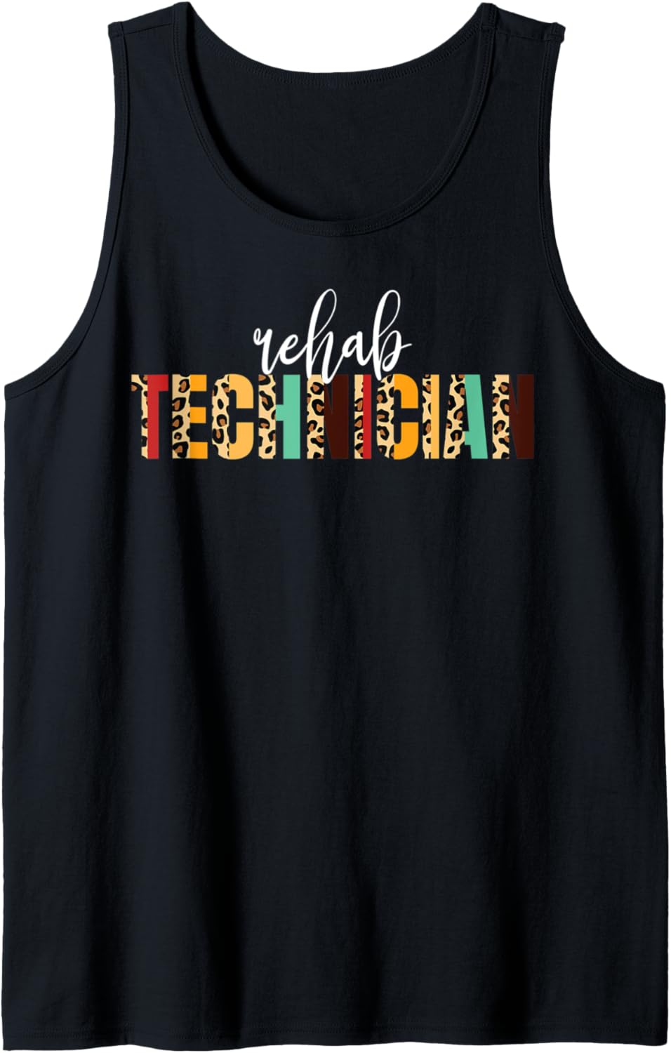 Rehab Technician Cheetah Print Occupational Therapist Tank Top Tank Top Premium Print Best Seller Look