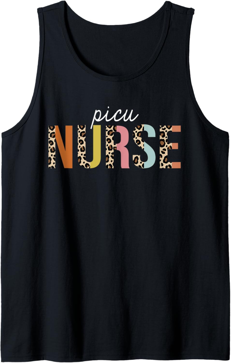 Picu Nurse Life Leopard Print RN Registered Nursing Squad Tank Top Tank Top Streetwear Style US Top Pick