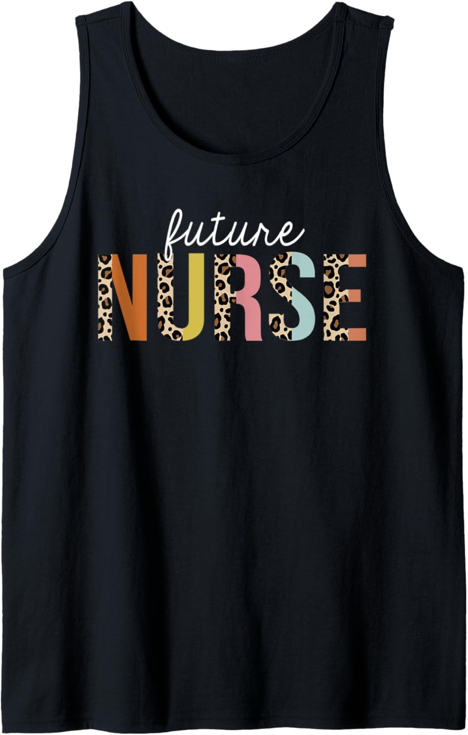 Future Nurse Life Leopard Print RN Registered Nursing School Tank Top Tank Top Viral TikTok Find Best Seller Look