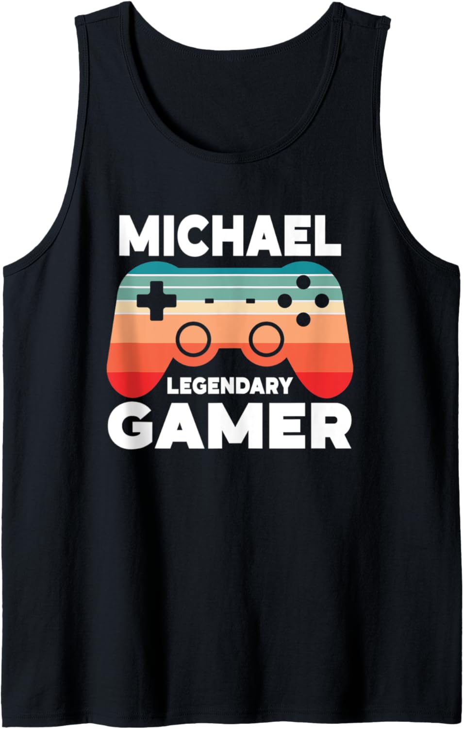 Mens Michael Legendary Gamer Funny Personalized Michael Gamer Tank Top Tank Top | US Best Seller
