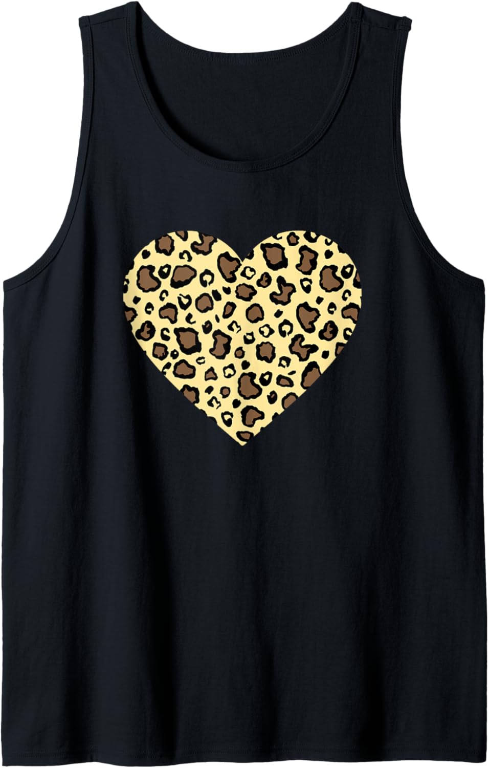 Heart Leopard Print Pattern Cheetah Tank Top Tank Top Premium Print Fan Favorite