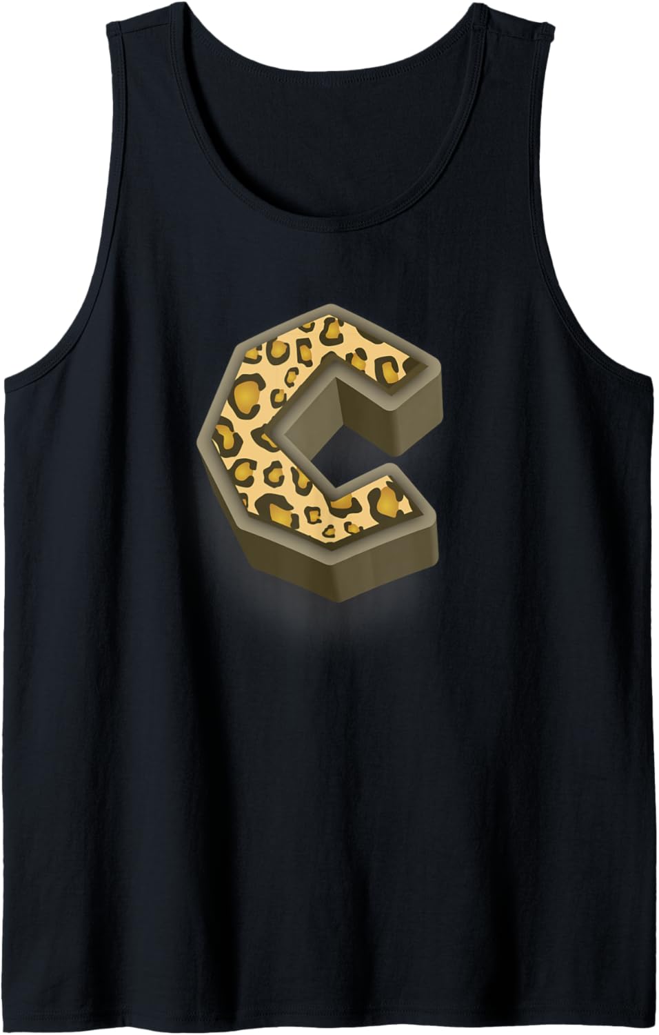 Cute Letter C Initial Name Leopard Cheetah Animal Print Tank Top Tank Top Streetwear Style Best Seller Look
