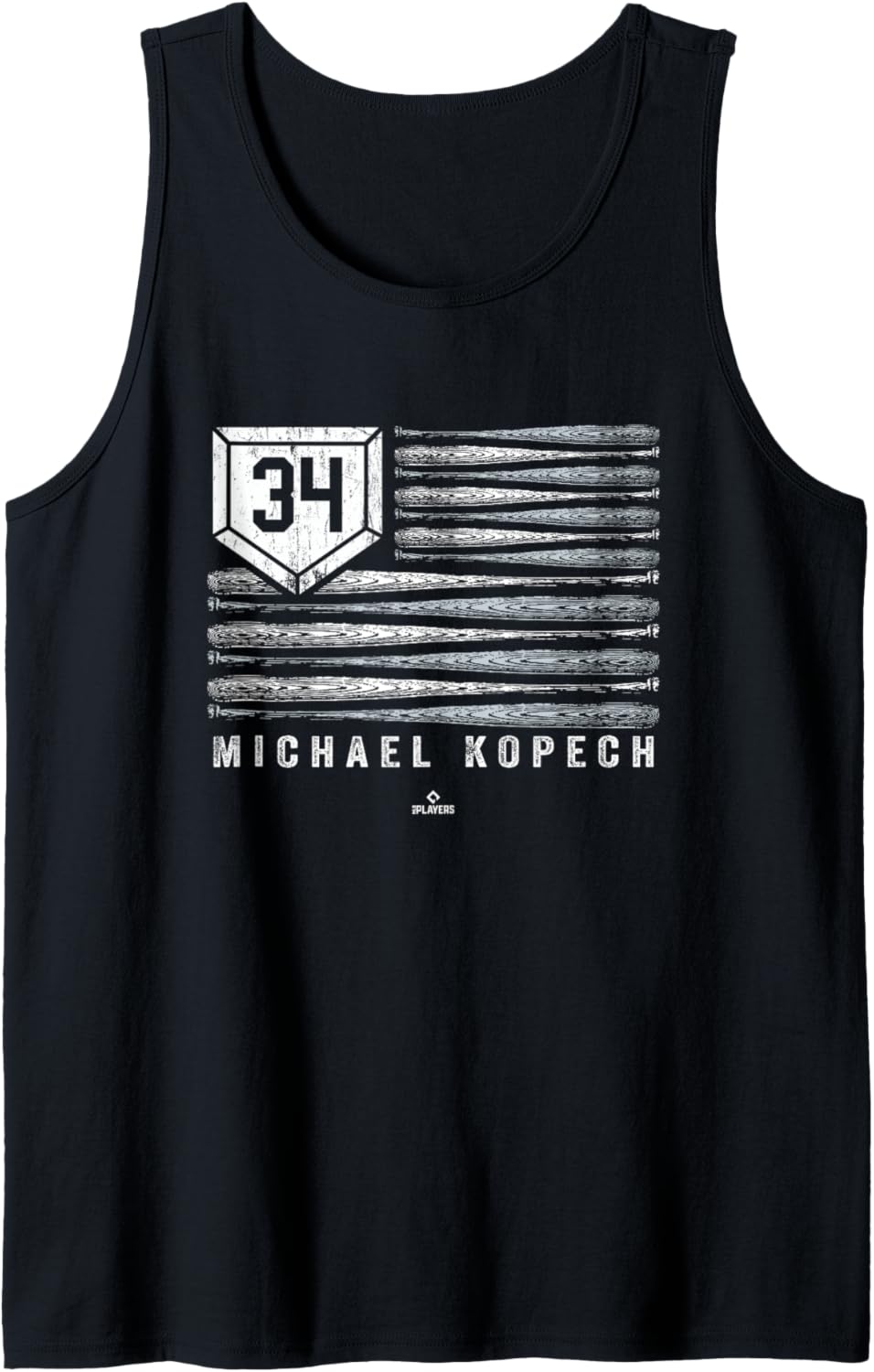 Vintage US Flag Baseball Stripes Michael Kopech Chicago Tank Top Tank Top | Viral Streetwear Style