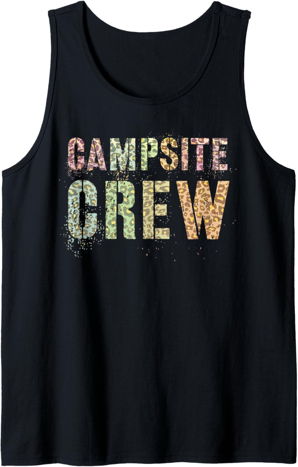 CAMPSITE CREW Leopard Print Summer Staff Counselor Teacher Tank Top Tank Top Streetwear Style Hot Right Now