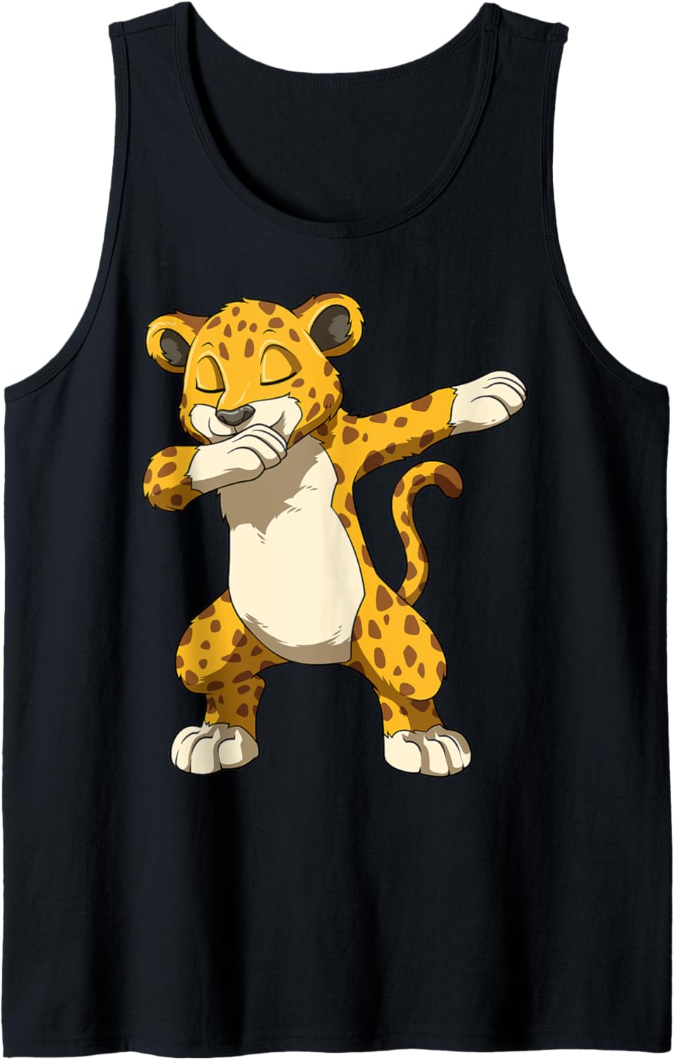 Dabbing Cheetah Dab Cheetah Dancing Cheetah Birthday Party Tank Top Tank Top Streetwear Style Fan Favorite