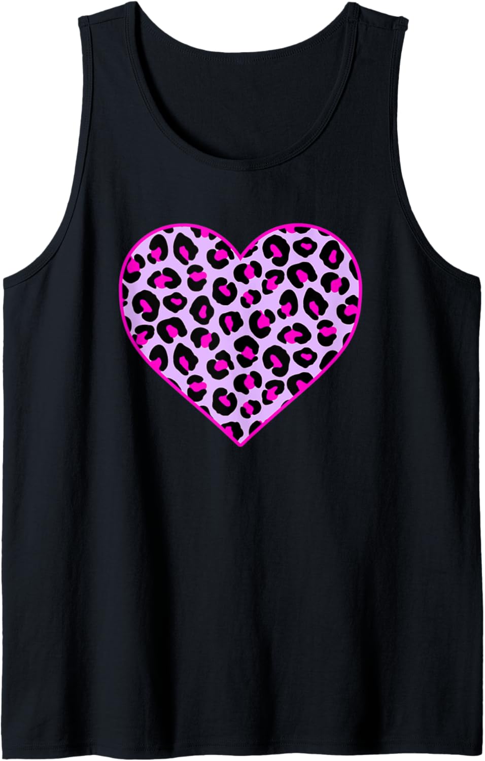 Leopard Print Spots Cheetah Heart Love Women Men Adults Tank Top Tank Top Viral TikTok Find Gift Ready