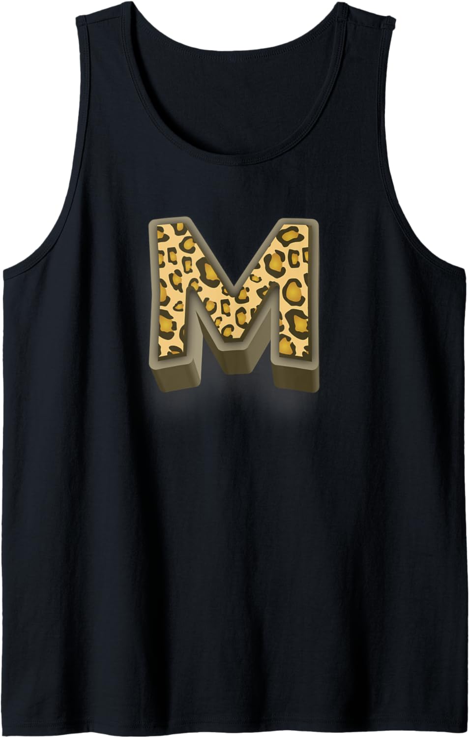 Cute Letter M Initial Name Leopard Cheetah Animal Print Tank Top Tank Top Streetwear Style Everyday Wear