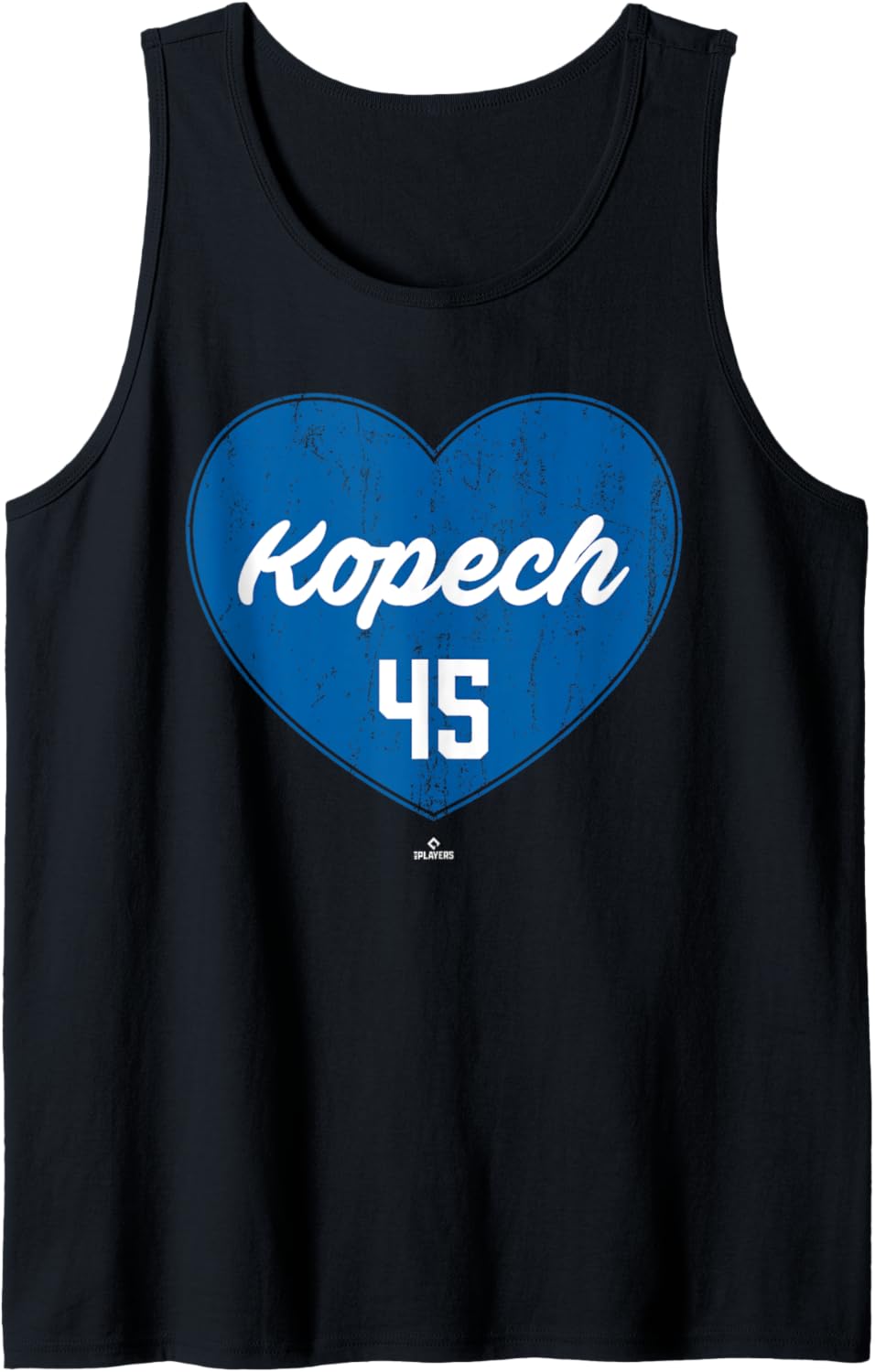 Distressed Heart Michael Kopech Los Angeles Baseball MLBPA Tank Top Tank Top | Viral Streetwear Style
