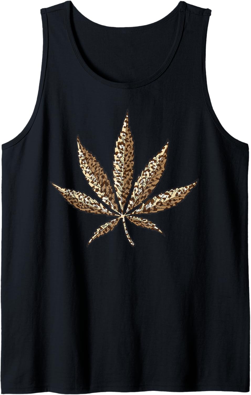 Cool Leopard Print Marijuana Leaf Funny Animal Skin Gift Tank Top Tank Top Premium Print Hot Right Now