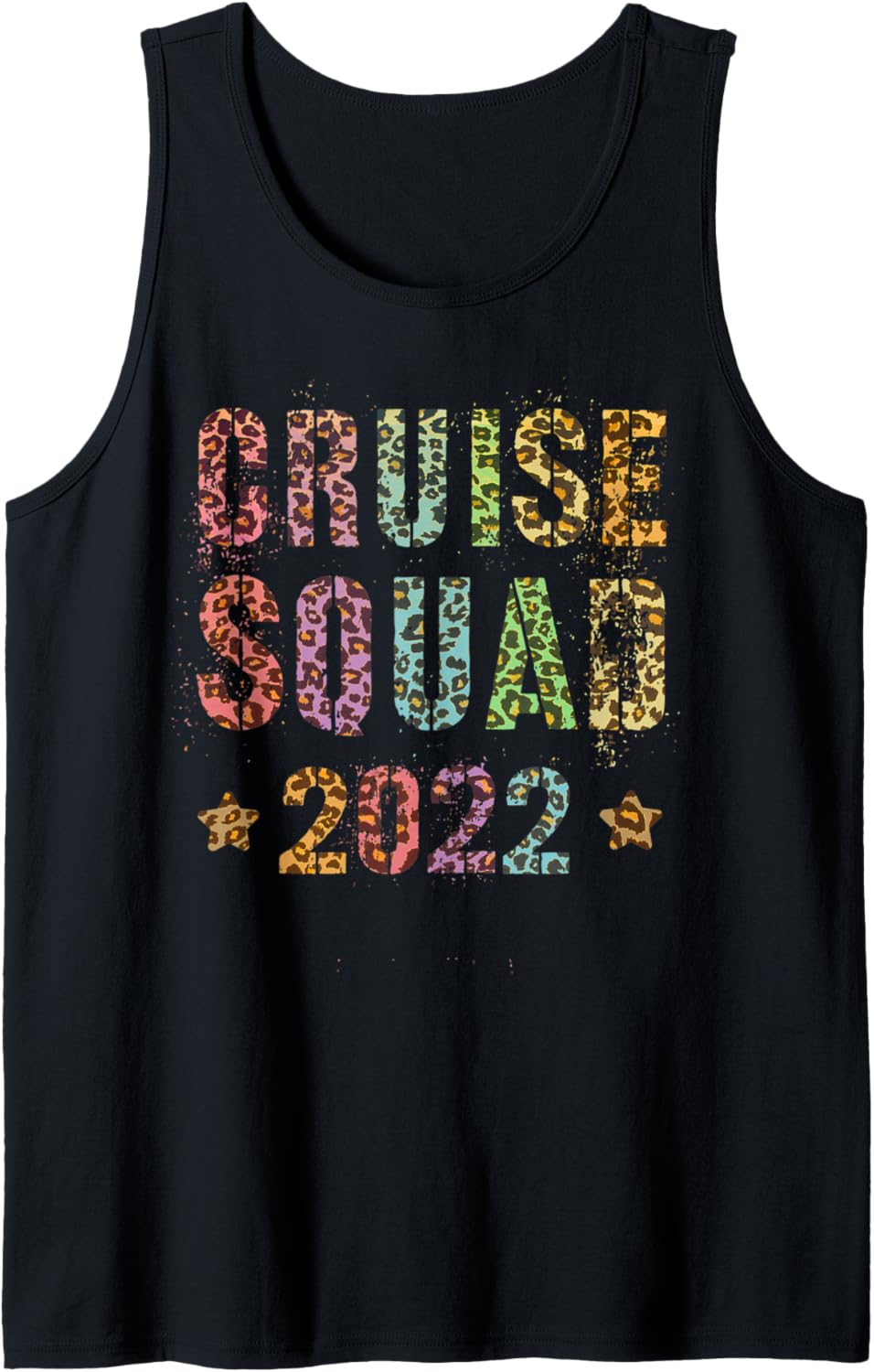 Vintage CRUISE SQUAD 2022 Leopard Print Summer Trip Tank Top Tank Top Premium Print US Top Pick