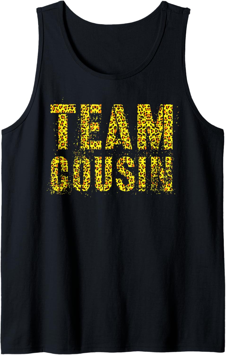TEAM COUSIN Leopard Print Funny Grandma Granddad Reeducation Tank Top Tank Top Premium Print US Top Pick