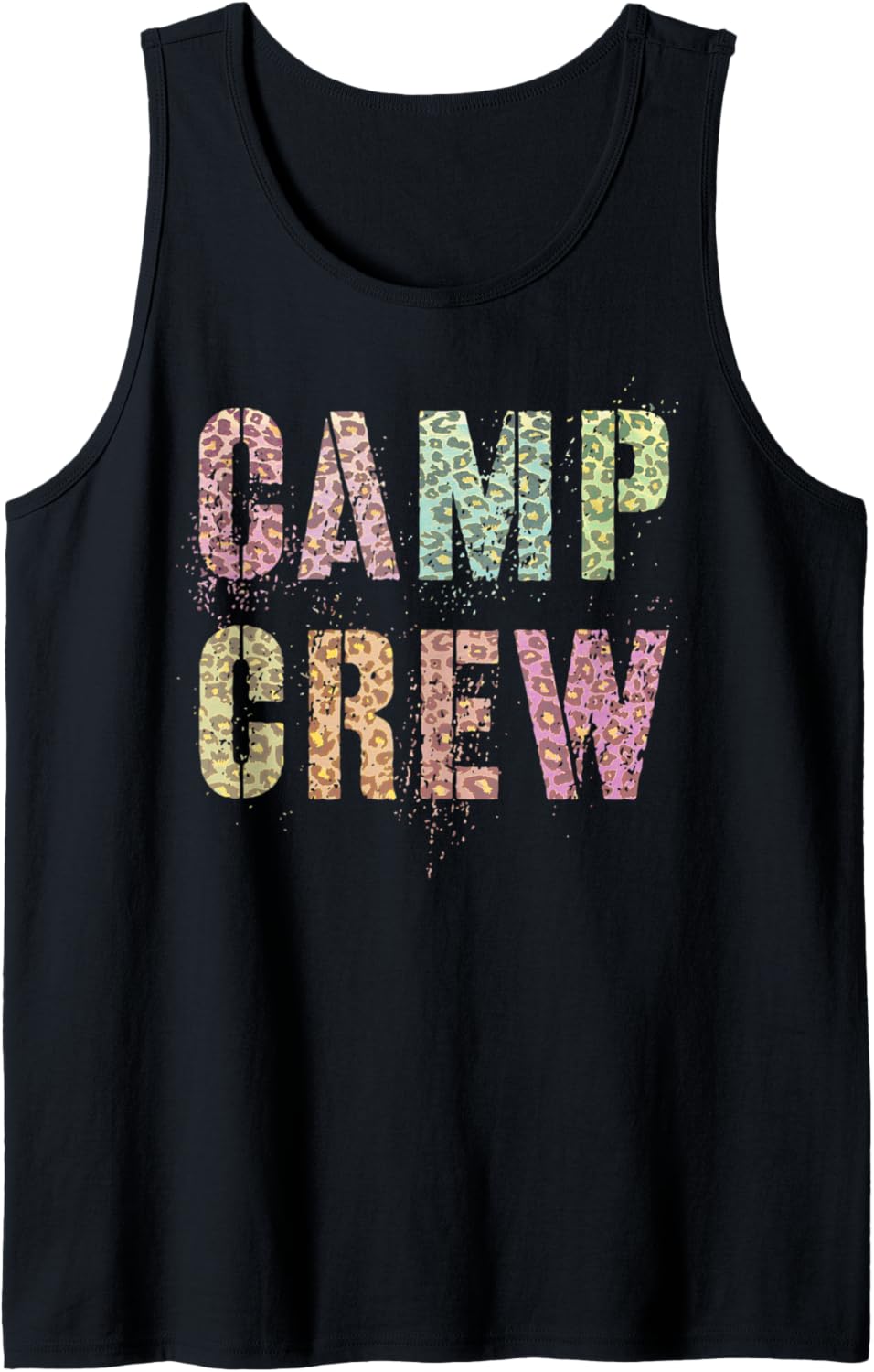 CAMP CREW Leopard Print Summer Staff Counselor Teacher 2022 Tank Top Tank Top Streetwear Style Gift Ready