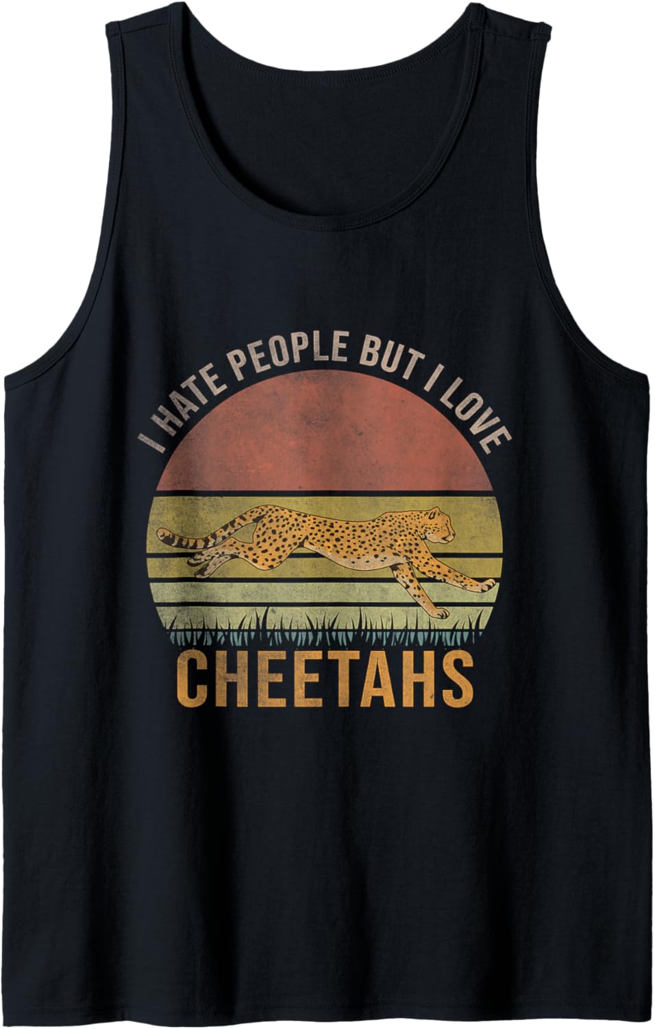 Cheetah Print I hate people but I Love Cheetahs Costume Tank Top Tank Top Viral TikTok Find US Top Pick