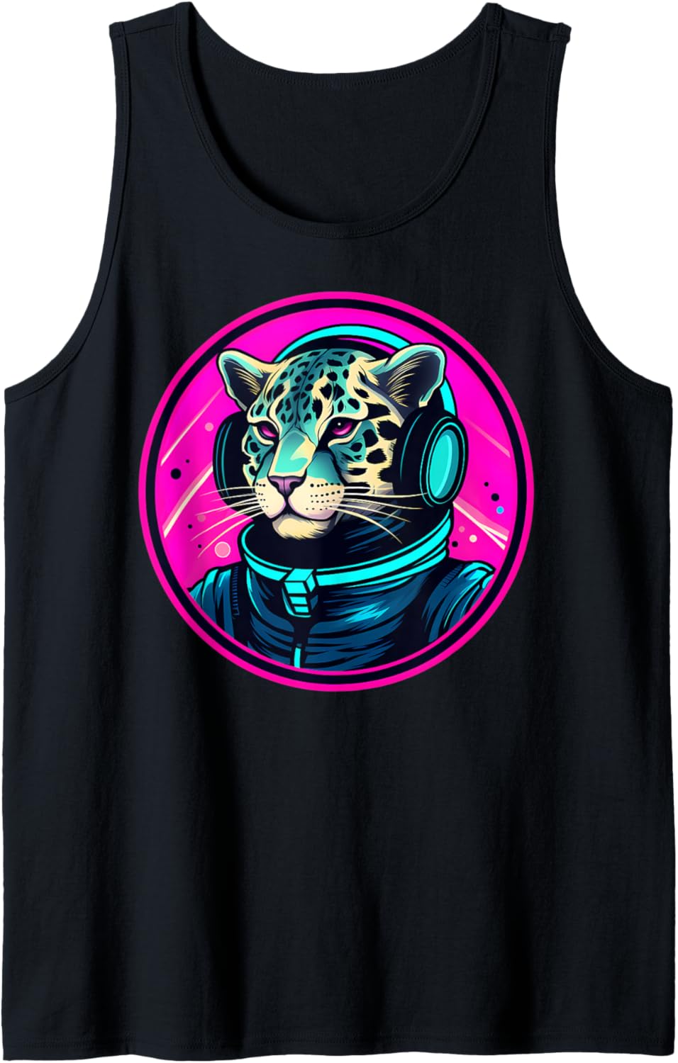 Space Cheetah Astronaut Funny Galaxy Cosmic Animal Lover Tank Top Tank Top Premium Print Best Seller Look