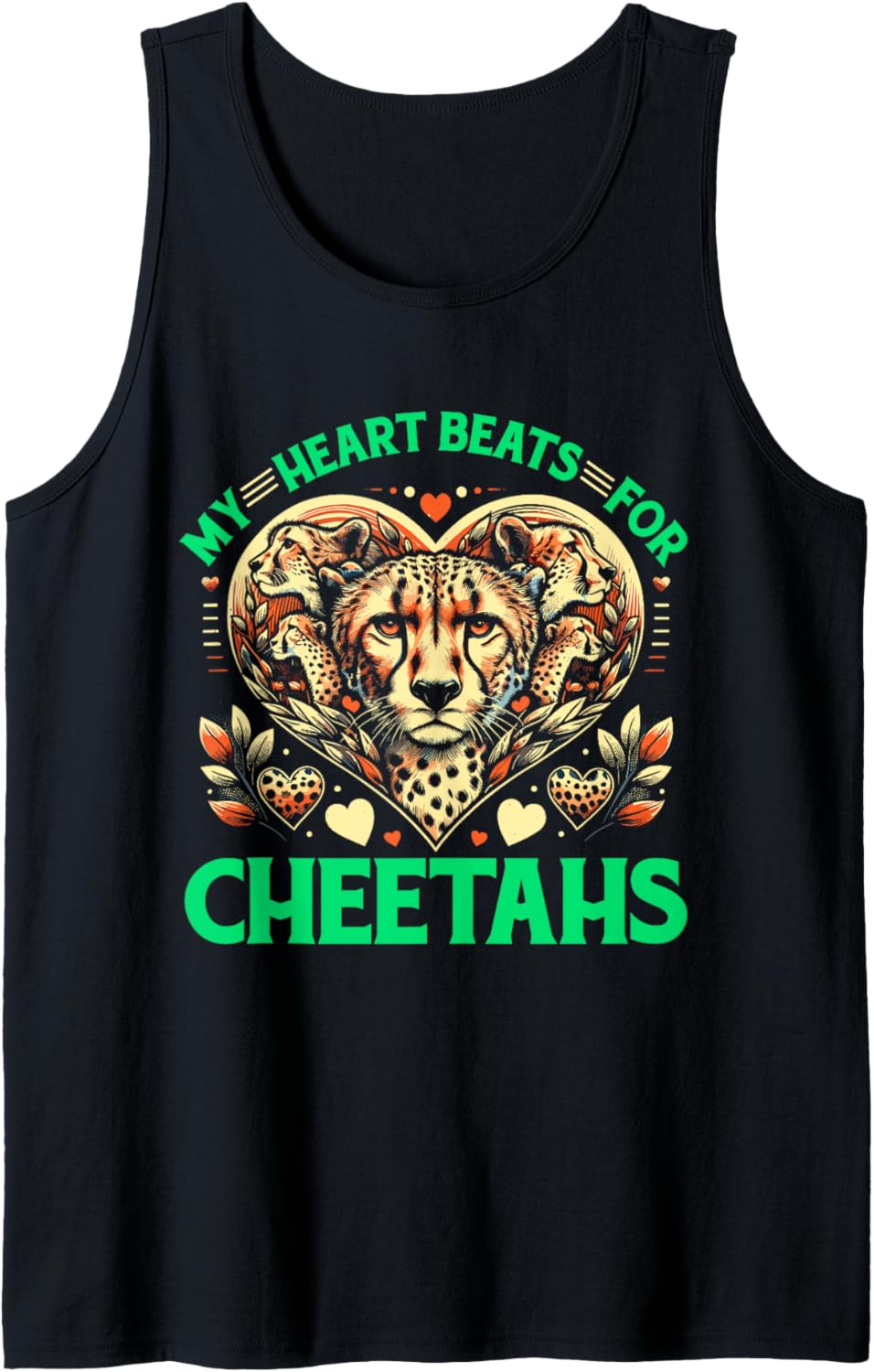 African Wild Animal Safari Leopard Cheetah Tank Top Tank Top Streetwear Style Hot Right Now