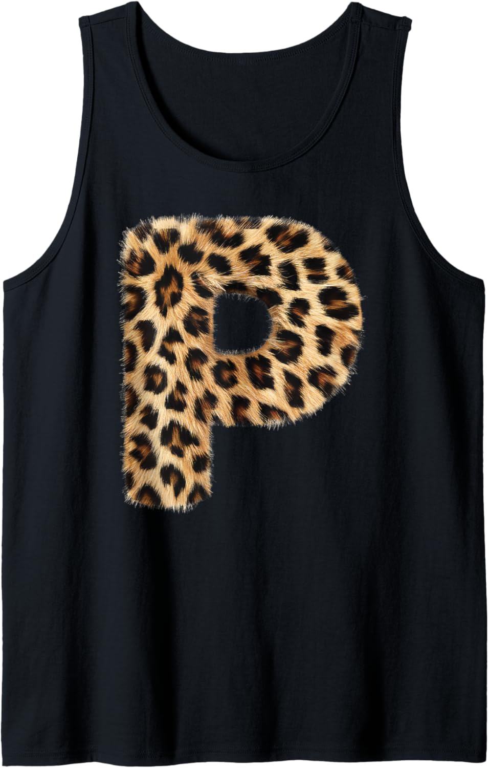 Letter P Cheetah Leopard Initial Print Name Zebra Matching Tank Top Tank Top Premium Print Gift Ready