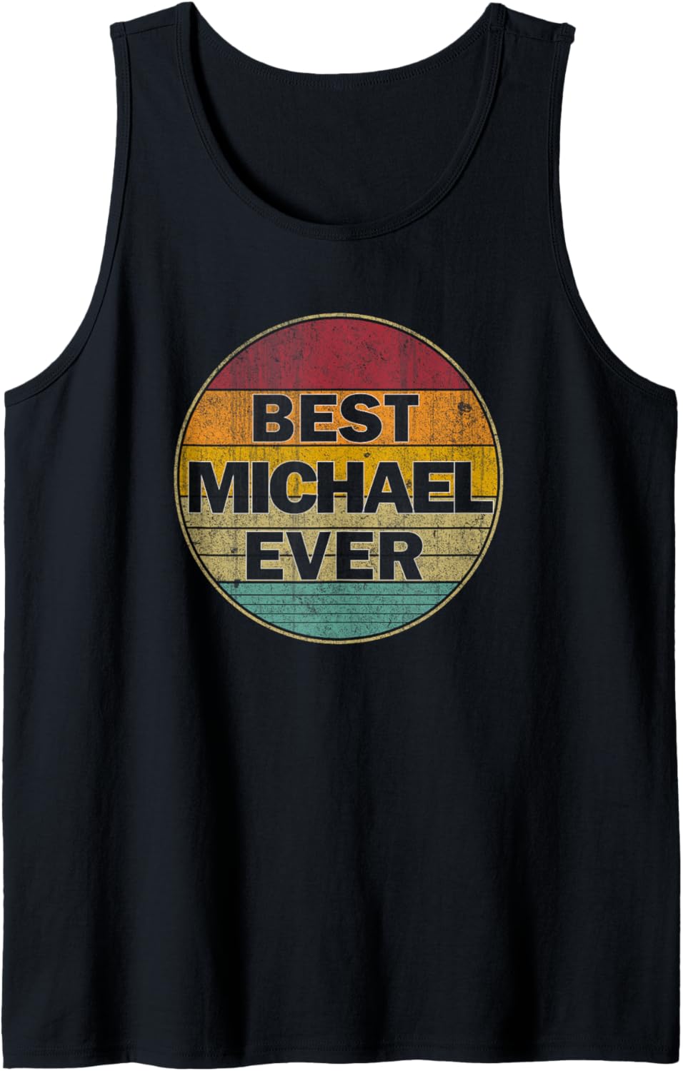Personalized Name Michael I love Michael Retro vintage Style Tank Top Tank Top | Premium Quality