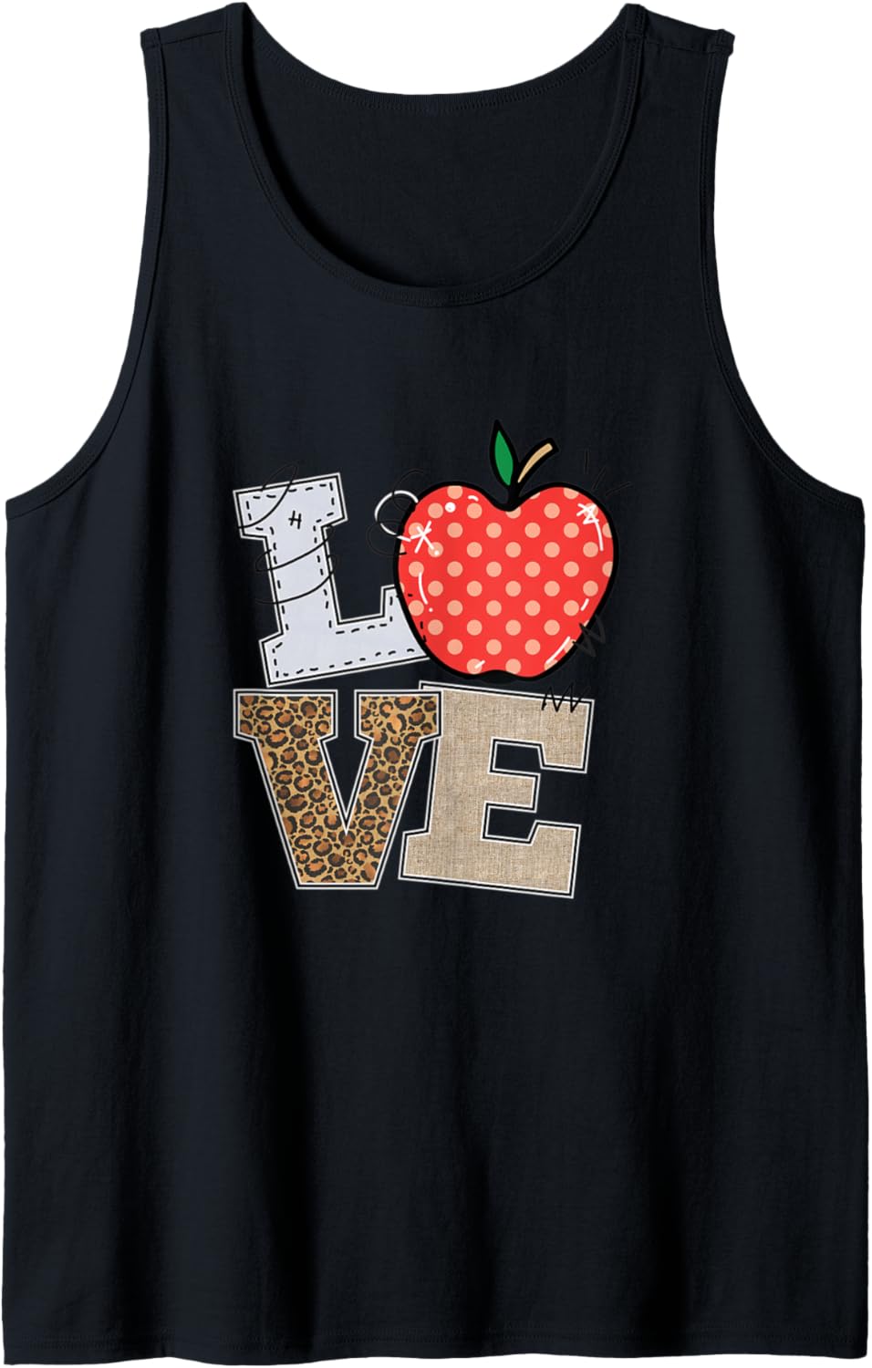 Love Apple Polkadots Leopard Cheetah Print Tank Top Tank Top High Search Demand Everyday Wear