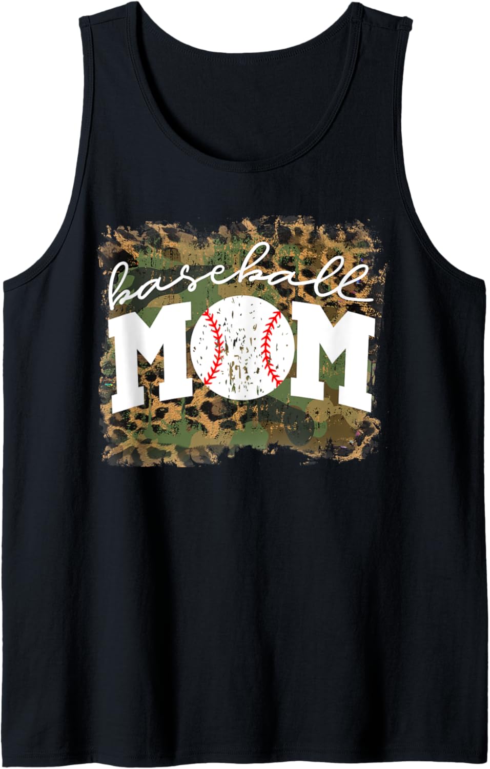 Baseball game Leopard Mom Funny Softball Mother s Day 2023 Tank Top Tank Top Comfort Fit Best Seller Look