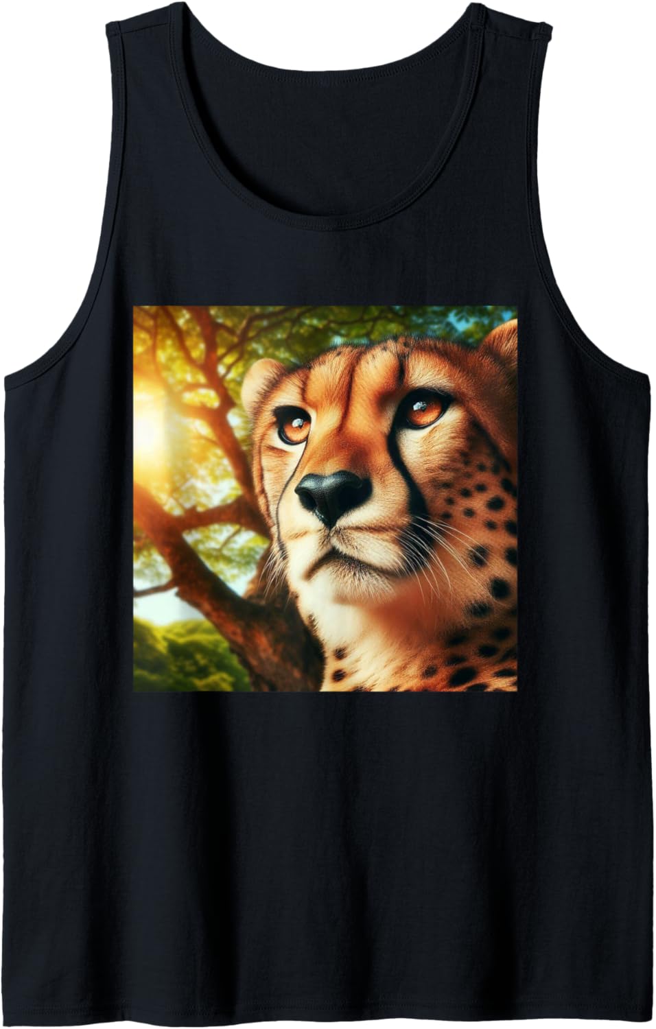 Gorgeous Wild Cheetah Cat Sunny Day Wild Safari Animal Tank Top Tank Top Viral TikTok Find Everyday Wear