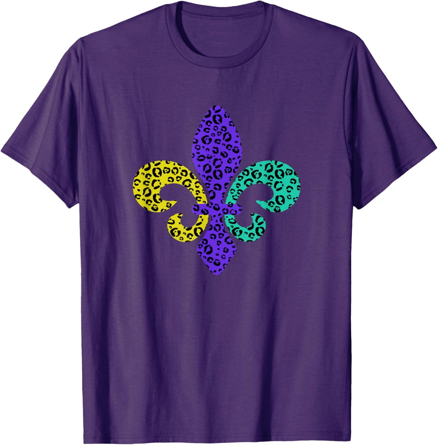 Mardi Gras Parade Fleur De Lis Leopard Cheetah Print Apparel Premium Print US Top Pick