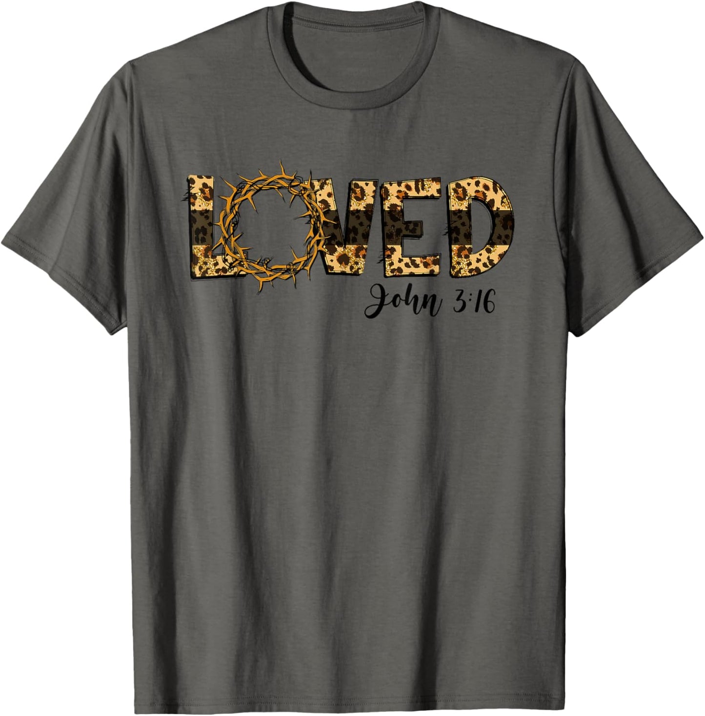 Loved John 3 16 Cheetah Leopard Print Jesus Christians Apparel Trending US Best Seller Look