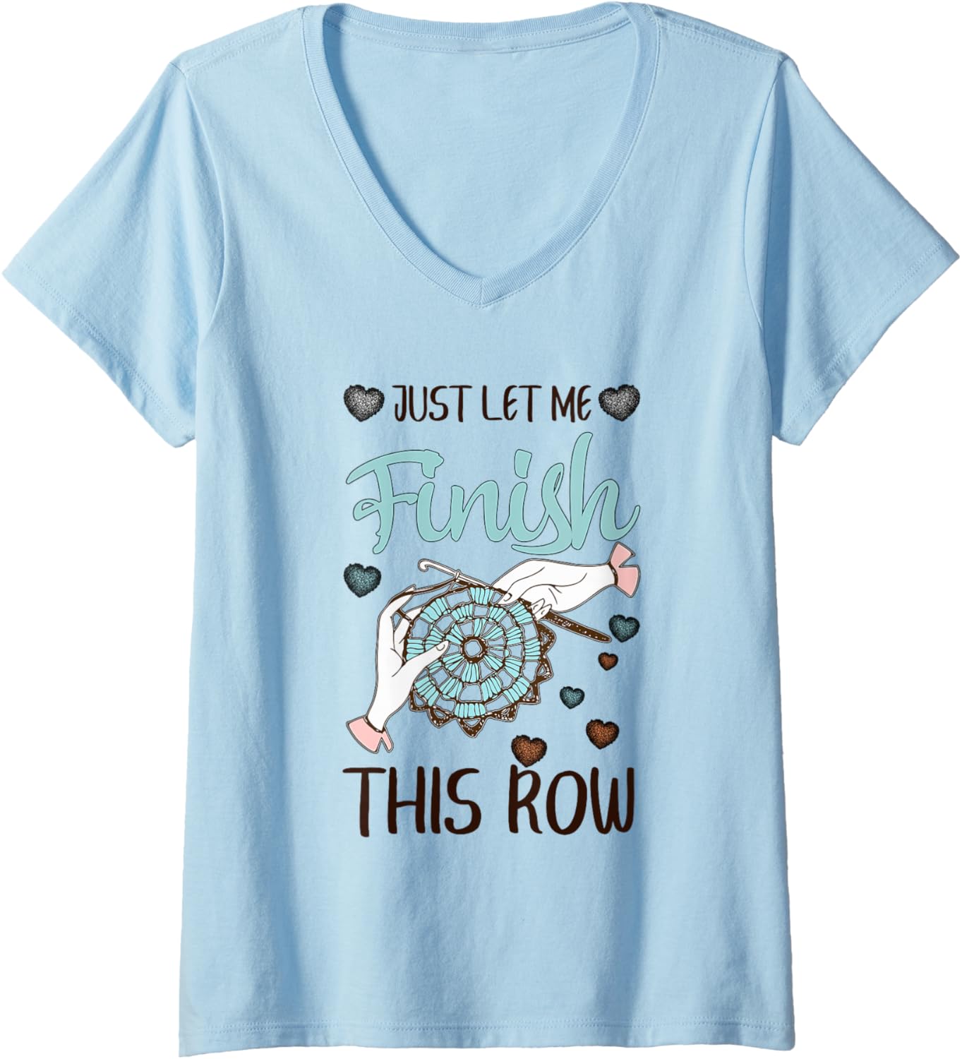 Womens Funny Crochet Knitting Yarn Lovers V-Neck Yarn Supply | Trending 2025 | High CTR Title
