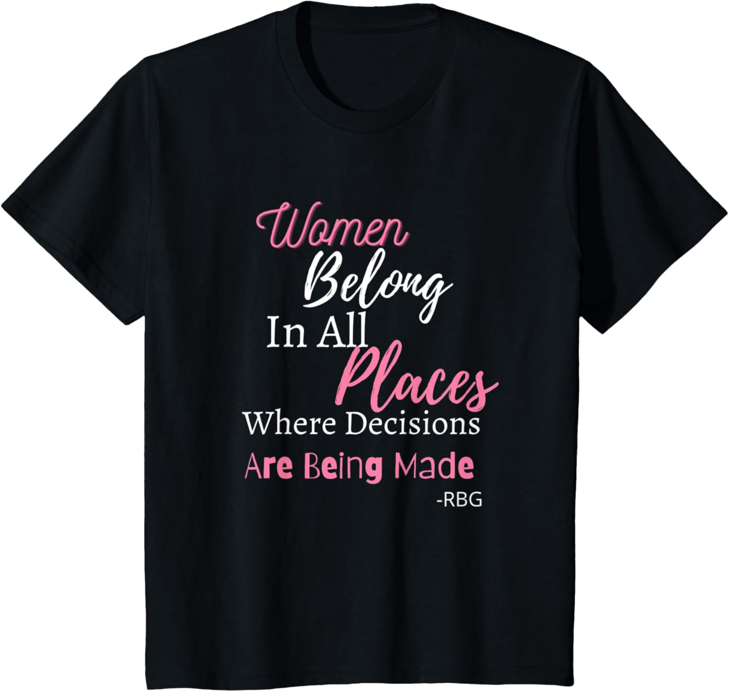 Kids RGB Women Belong in All Places Apparel | High Search Volume | Aesthetic Casual Look