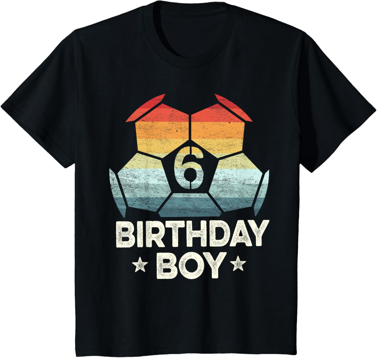 Kids 6 Year Old Soccer Player Gifts 6th Birthday Boy Sixth Bday Apparel | Bestseller Style | Aesthetic Casual Look