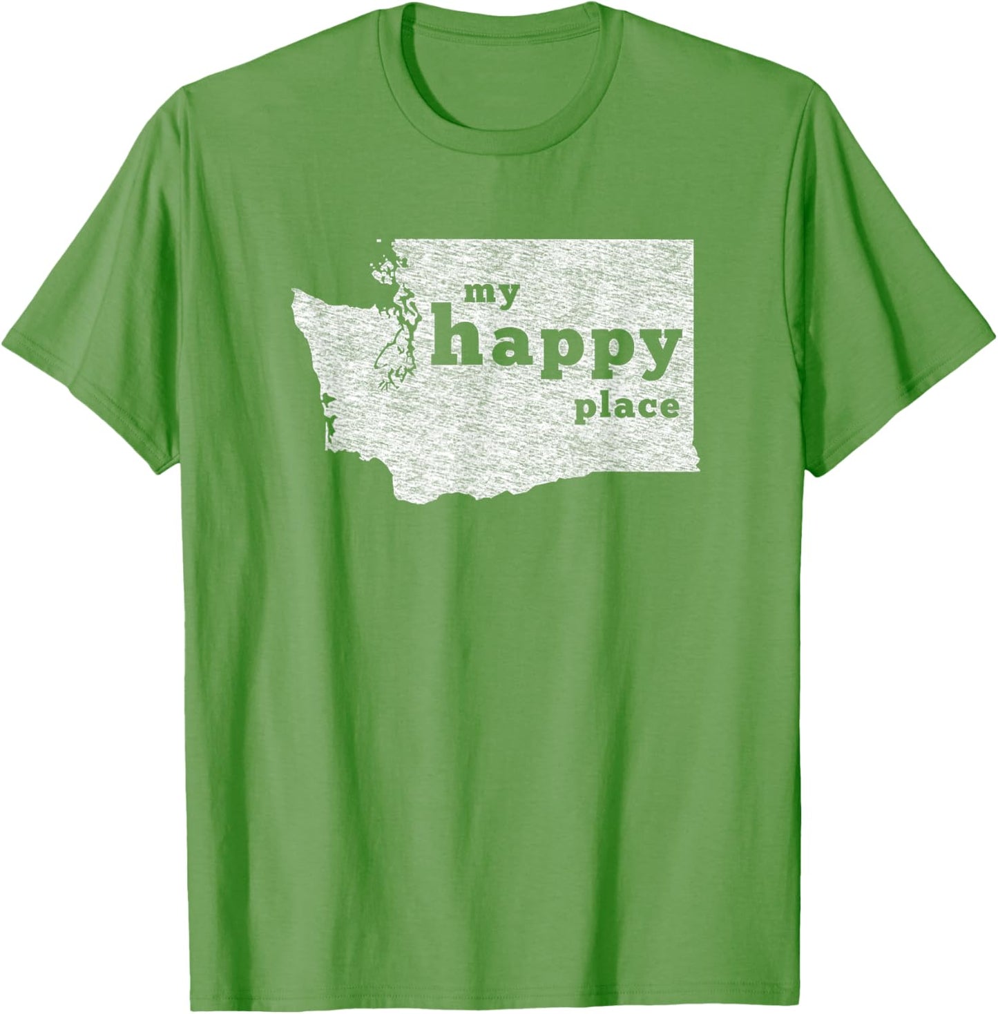 Washington T-Shirt Distressed Happy Place Tee T-Shirt | High Search Volume | Perfect Gift Choice