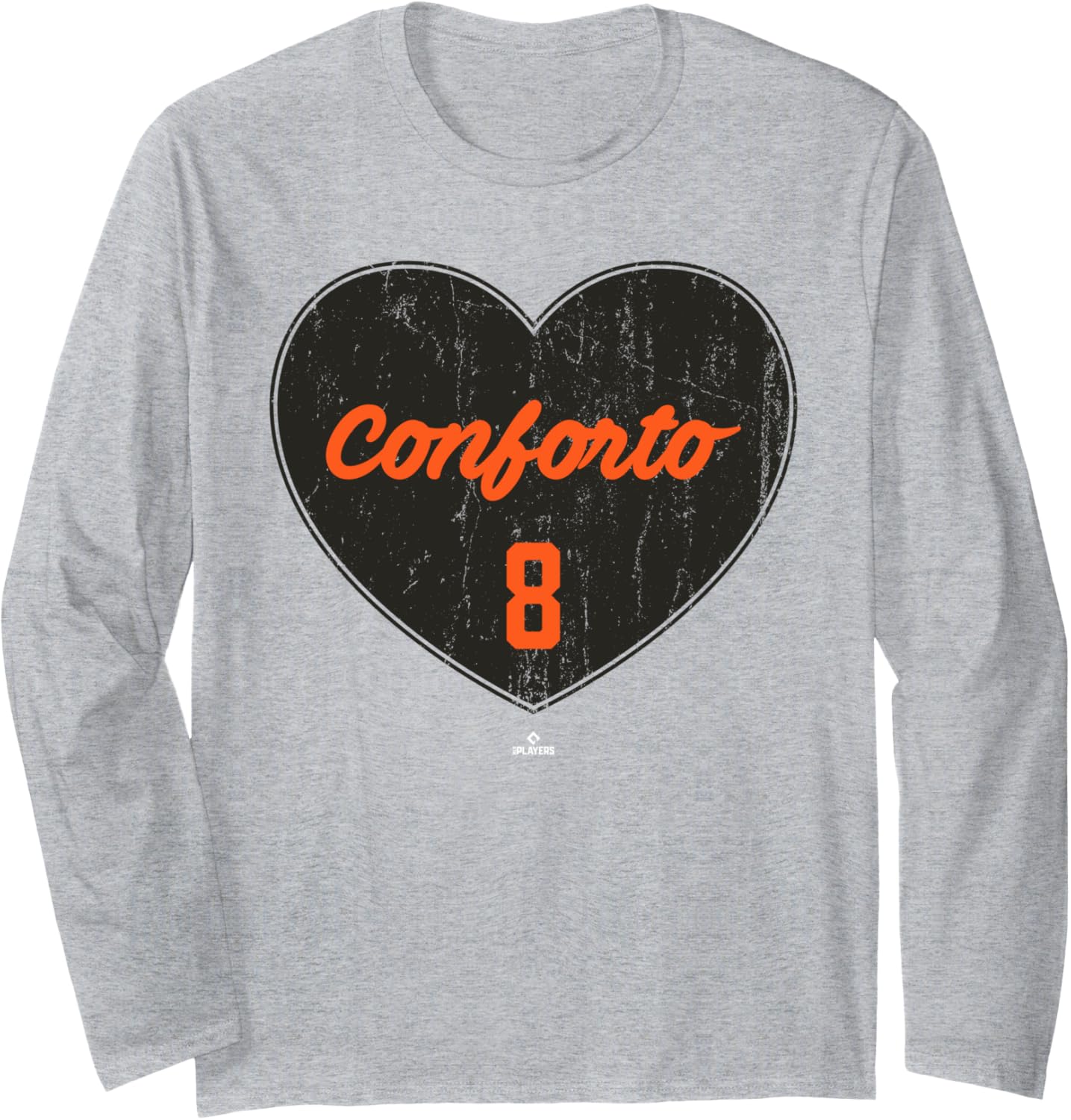 Distressed Heart Michael Conforto San Francisco Baseball Long Sleeve Apparel | Perfect Gift Idea