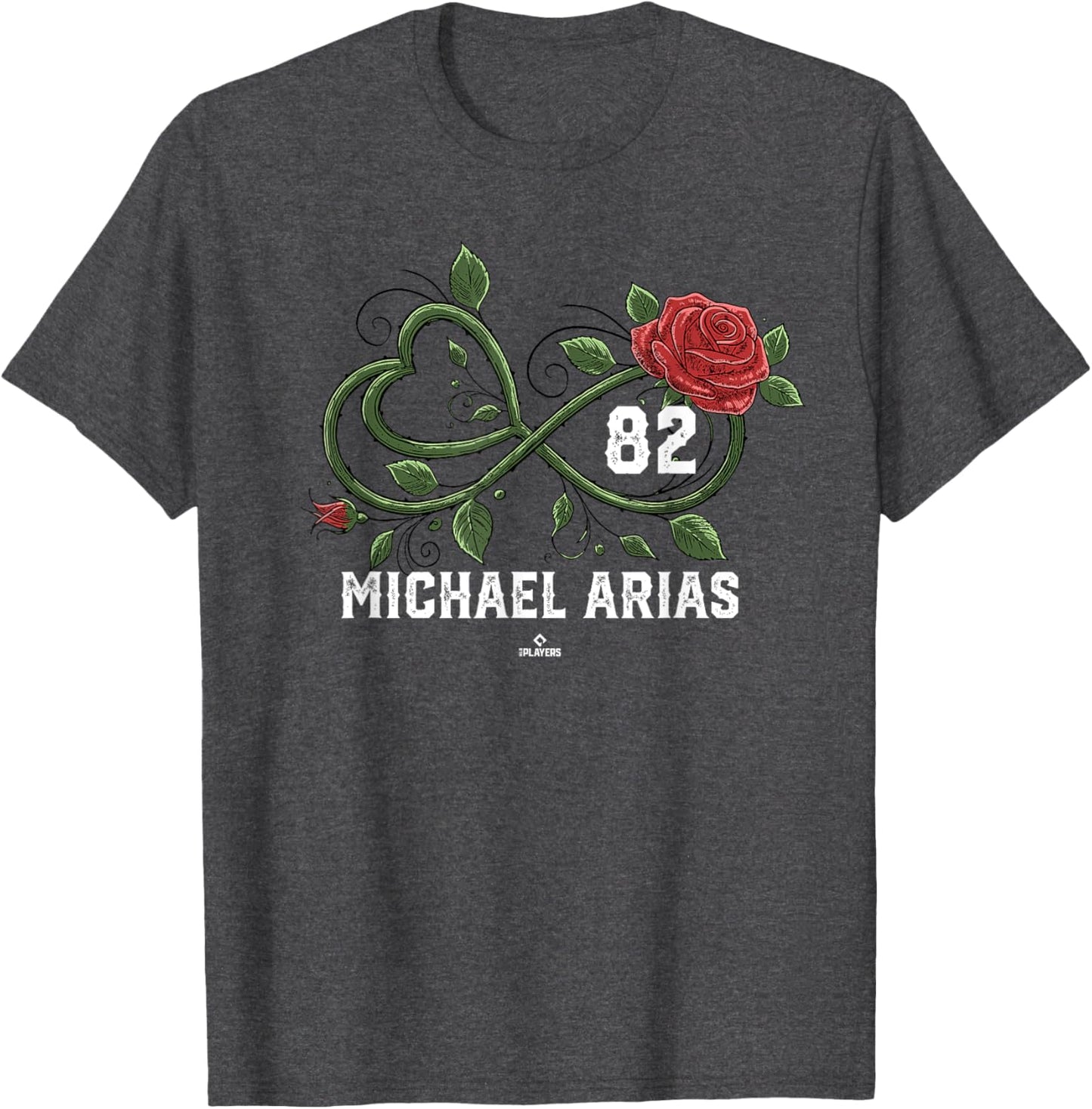 Infinite Heart Rose Thorns Michael Arias Chicago Baseball Apparel | US Best Seller