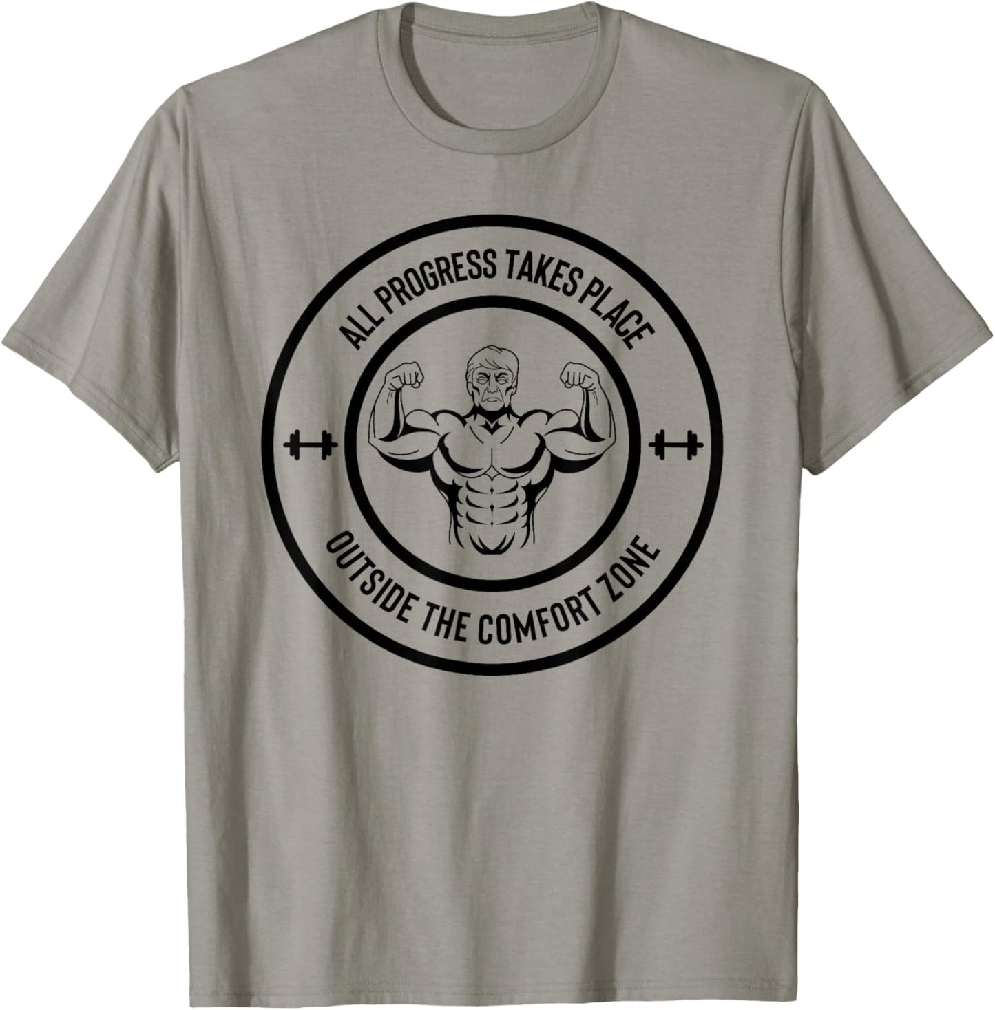 All Progress Takes Place Outside Comfort Zone Bodybuilder 1 Apparel | Top Conversion Title | High CTR Boost