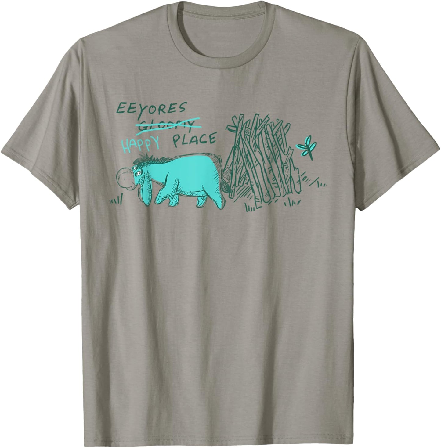 Disney Winnie the Pooh Eeyore's Happy Place Apparel | US Viral Pick | Aesthetic Casual Look