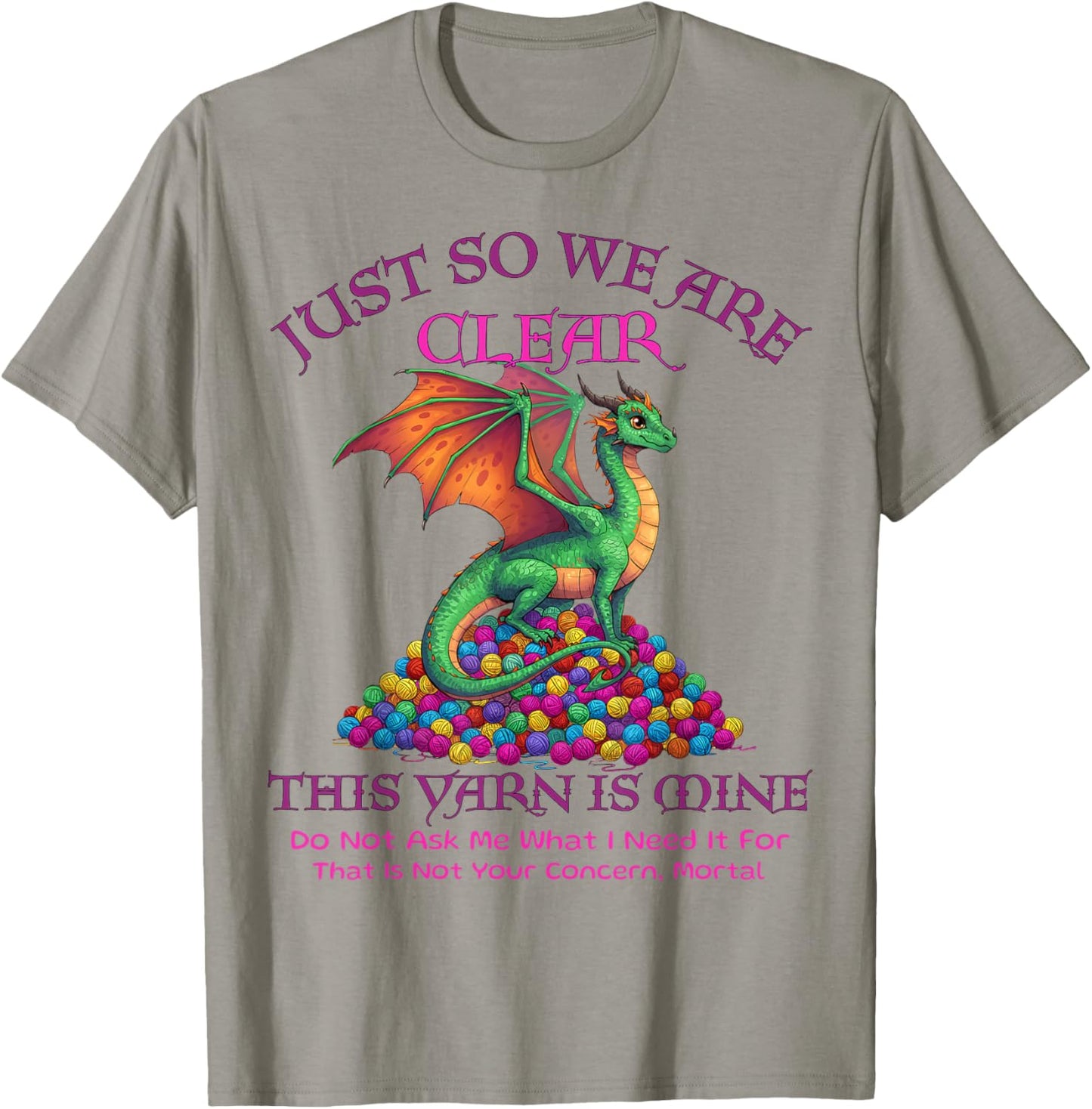 Dragon Colorful Yarn Eggs Just So We Are Clear Yarn Is Mine Yarn Supply | Viral US Pick | Best Seller Choice