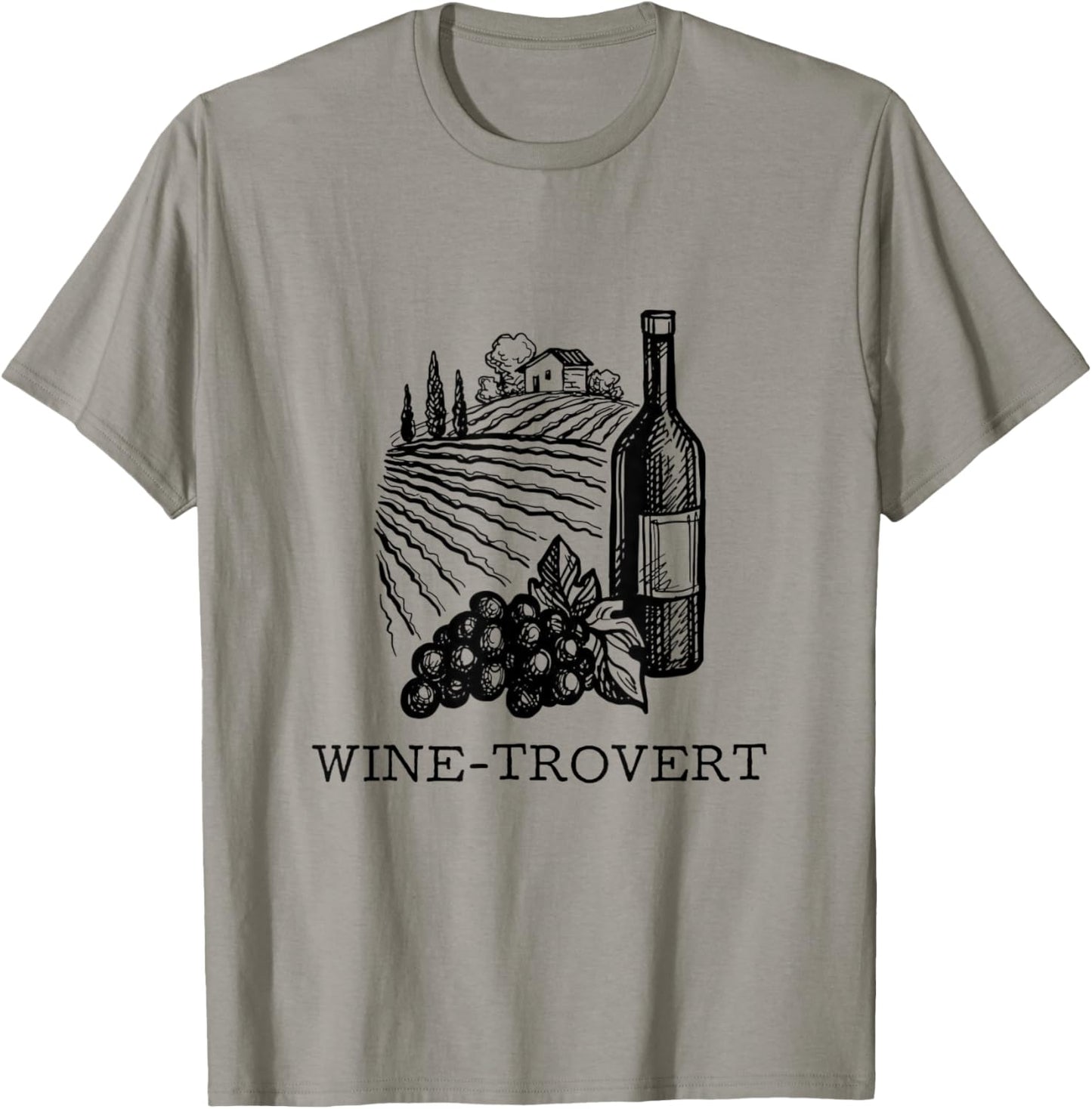 Wine-trovert Funny Wine Maker Wine Lover Vineyard Winery Apparel | US Viral Style | Aesthetic Fit