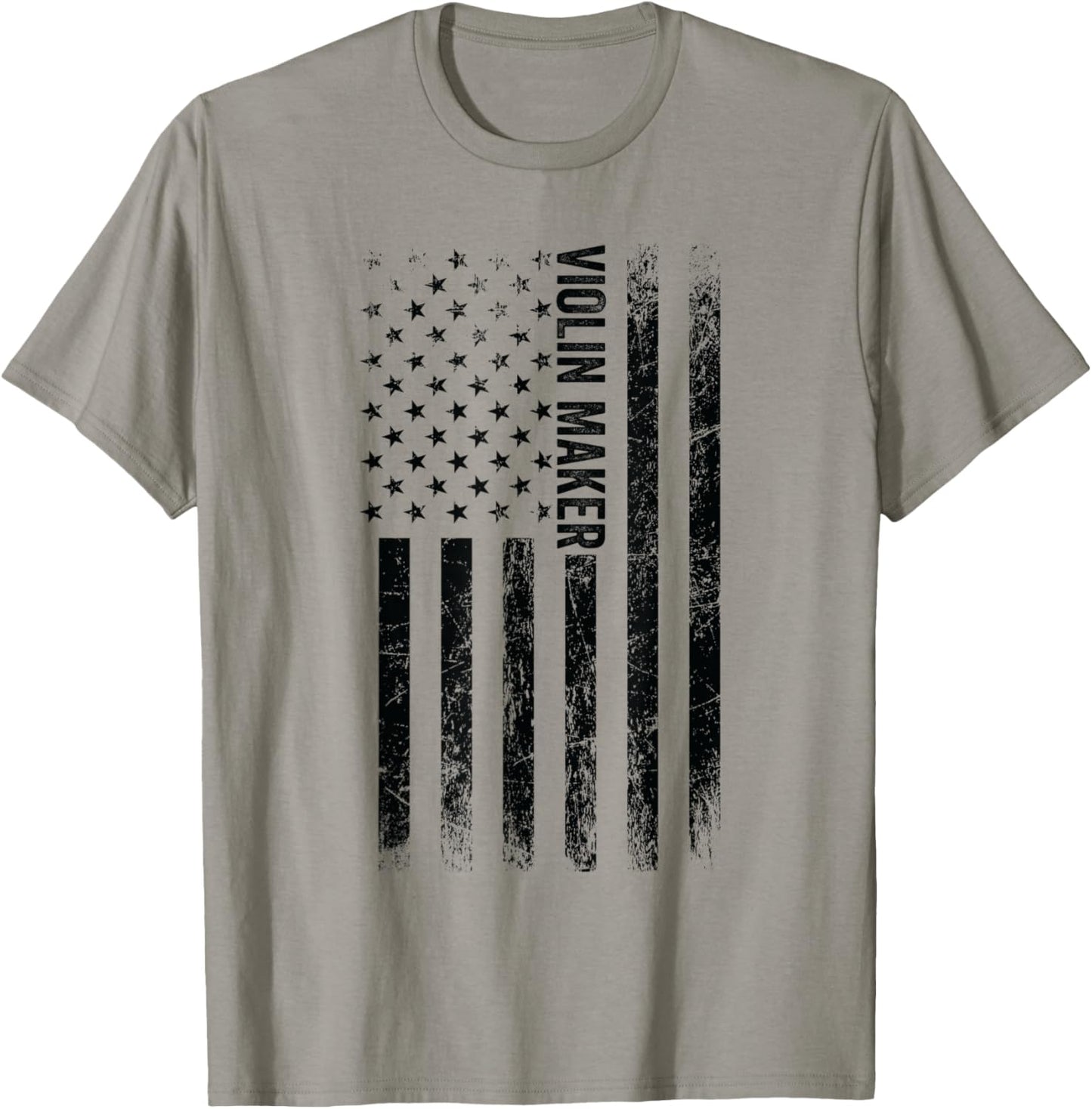 USA Flag Violin Making - Proud American Violin Maker Apparel | High Search Volume | Comfort Daily Wear