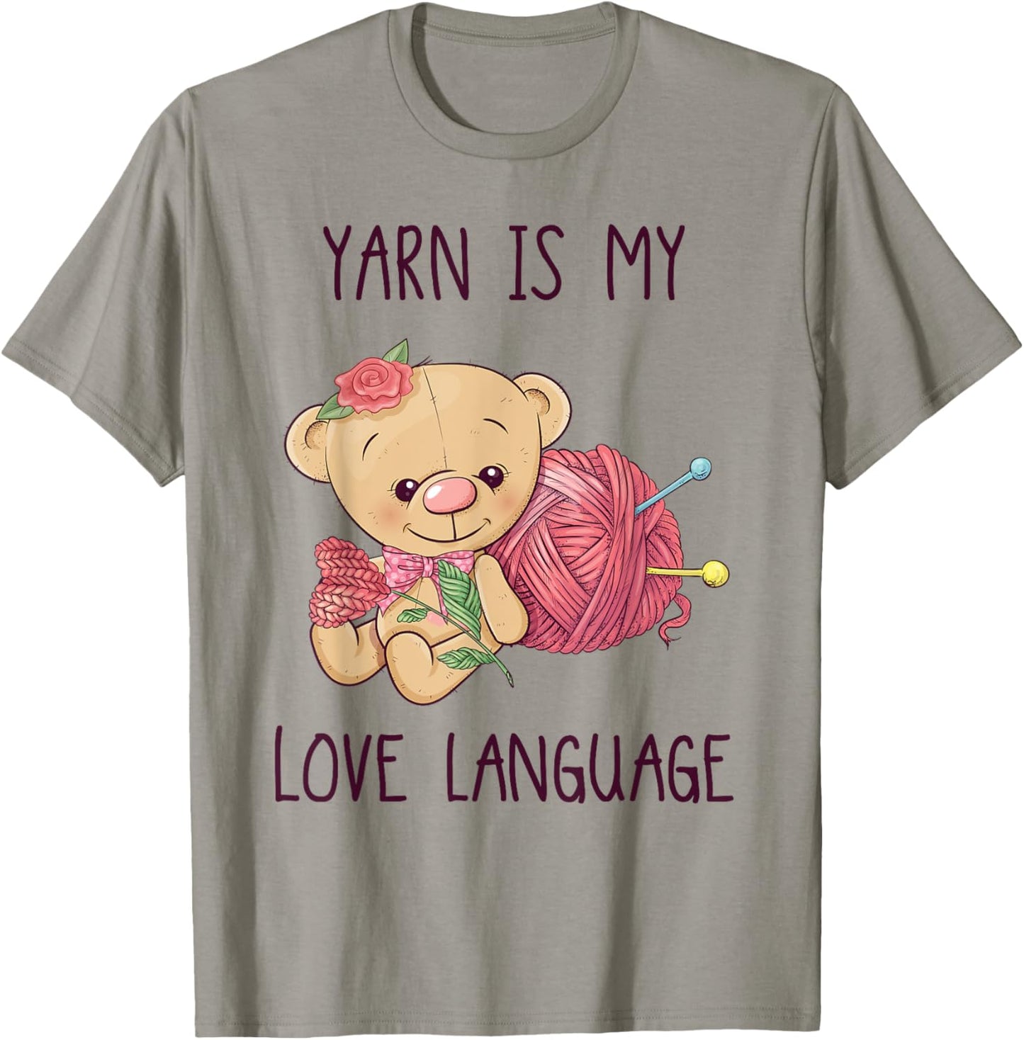 Funny Cute Knitter Yarn Is My Love Language Knitting Yarn Supply | Top Rated | Perfect for Crafters