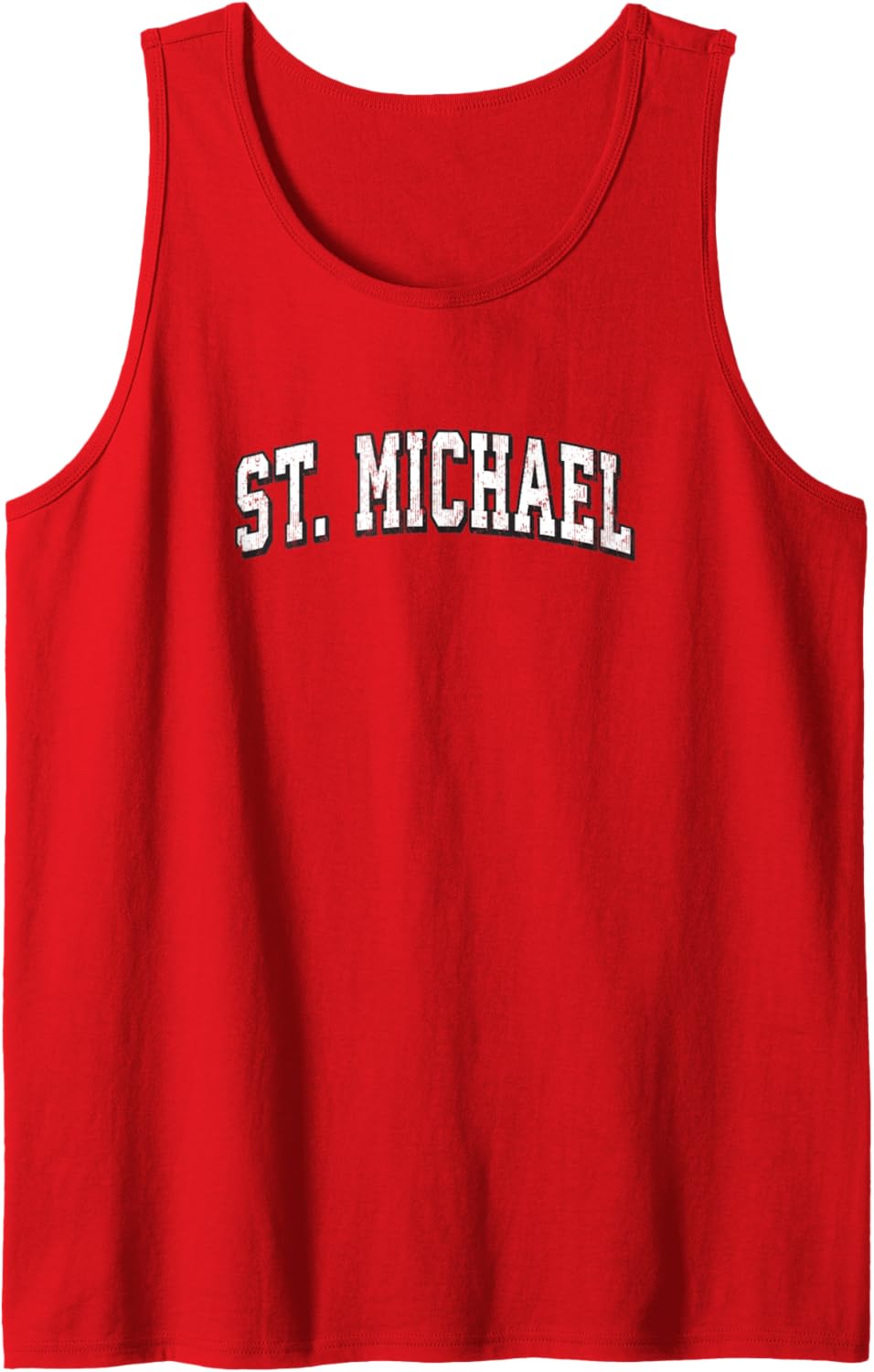 St. Michael Minnesota Vintage Athletic Sports B&W Print Tank Top Tank Top | US Best Seller