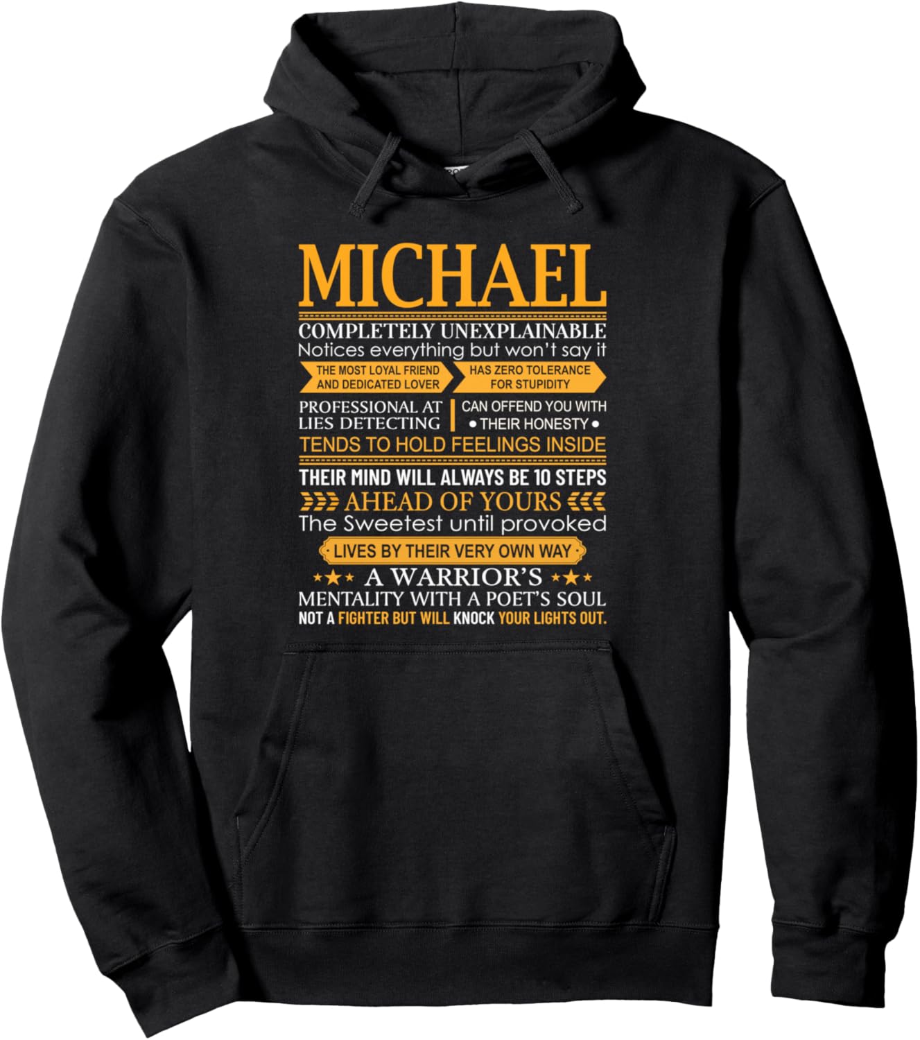 Michael First Name Shirt - Personalized Name Michael Pullover Hoodie Hoodie | Premium Quality