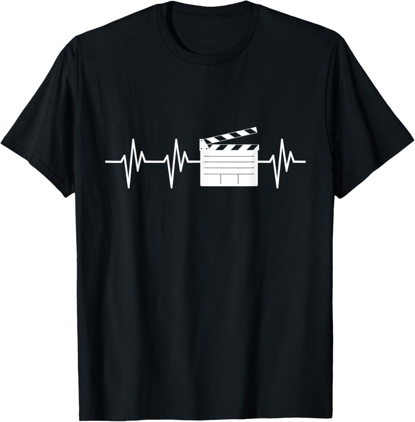 Clapperboard Heartbeat Funny Filmmaker Film T Shirt Gift T-Shirt | High Search Volume | Aesthetic Fit