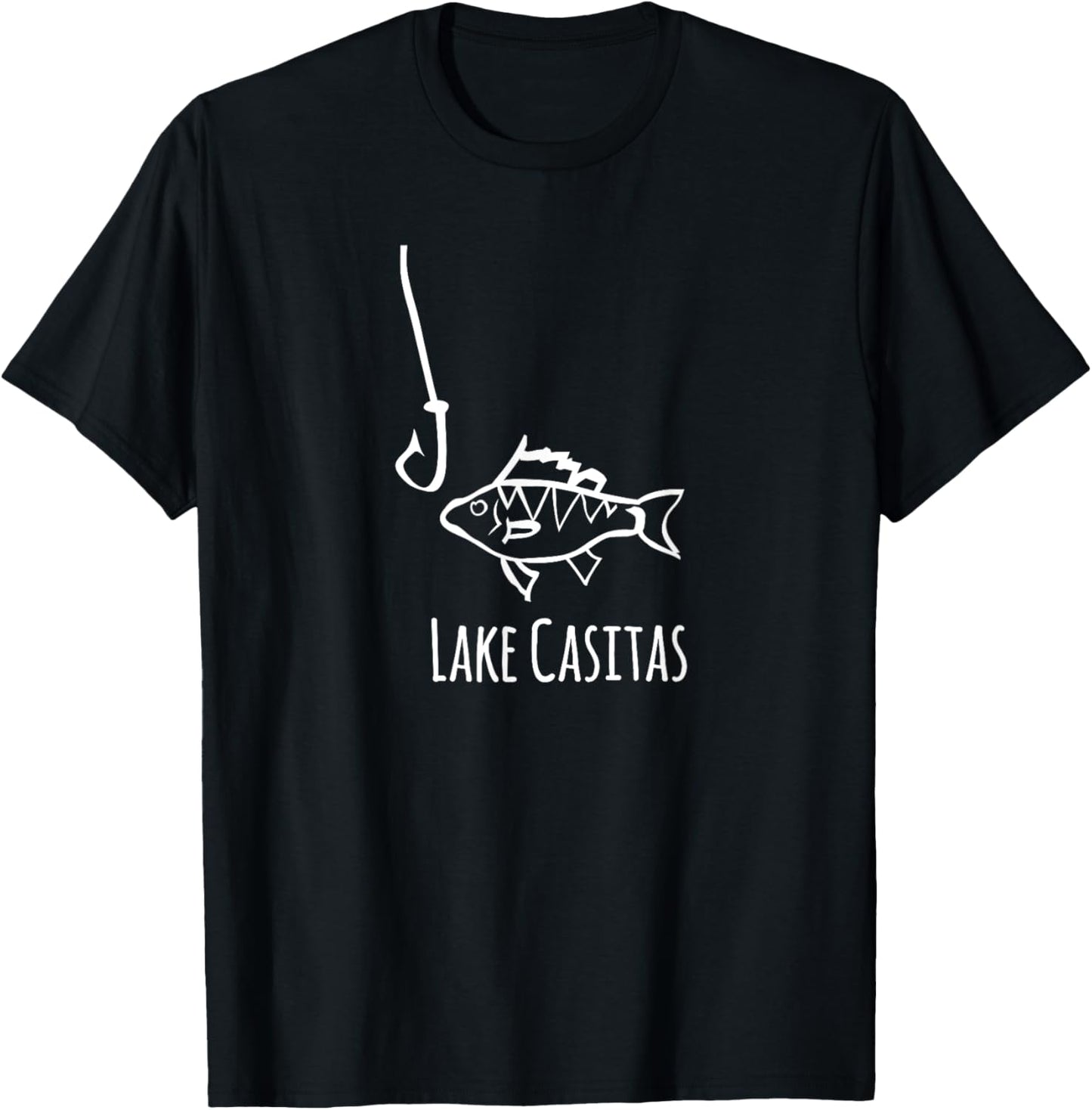 Lake Casitas California Best Place for Fishing Fish Hook Apparel | Google Shopping Optimized | High CTR Boost