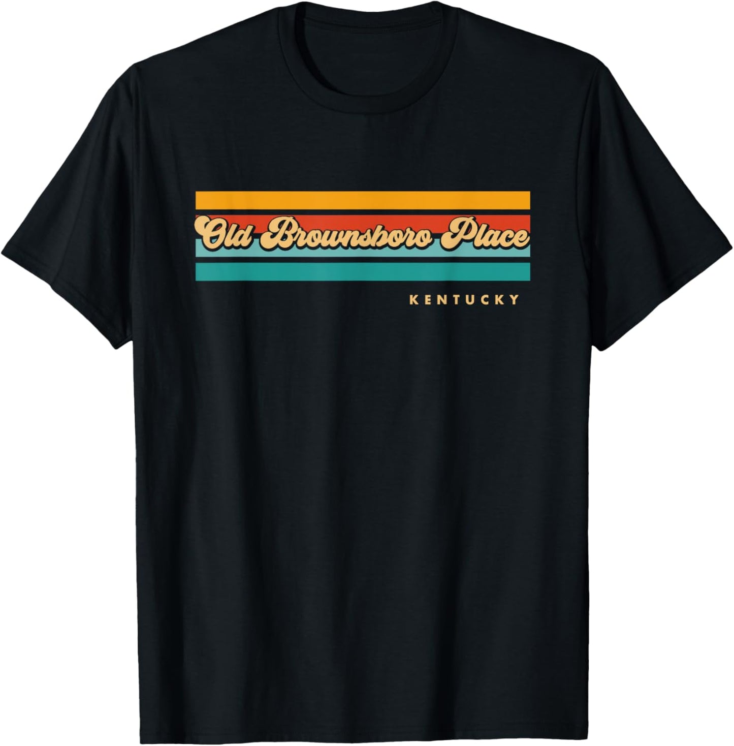 Vintage Sunset Stripes Old Brownsboro Place, Kentucky Apparel | Top Conversion Title | Customer Favorite