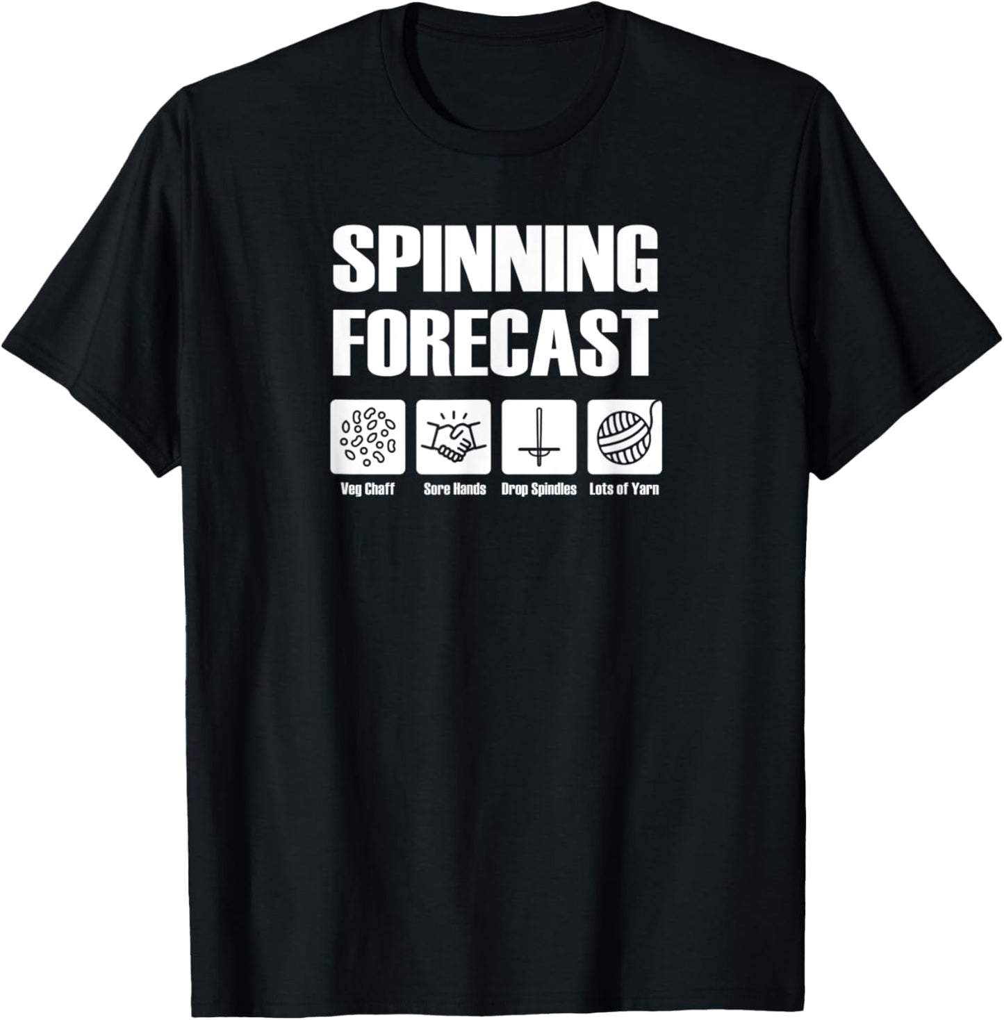 Hand Spinning Forecast Tshirt Drop Spindles Yarn T-Shirt | High Search Volume | Perfect for Crafters