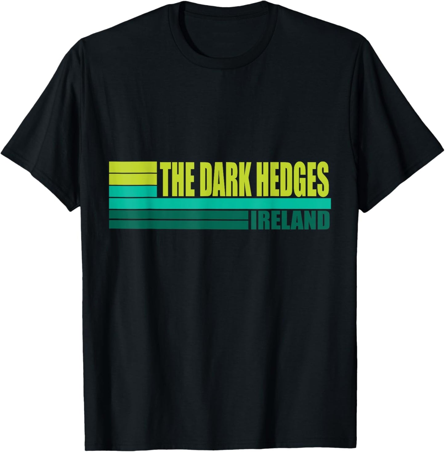 Green Retro Dark Hedges County Tourist Places in Ireland UK Apparel | Premium Quality | Perfect Gift Choice