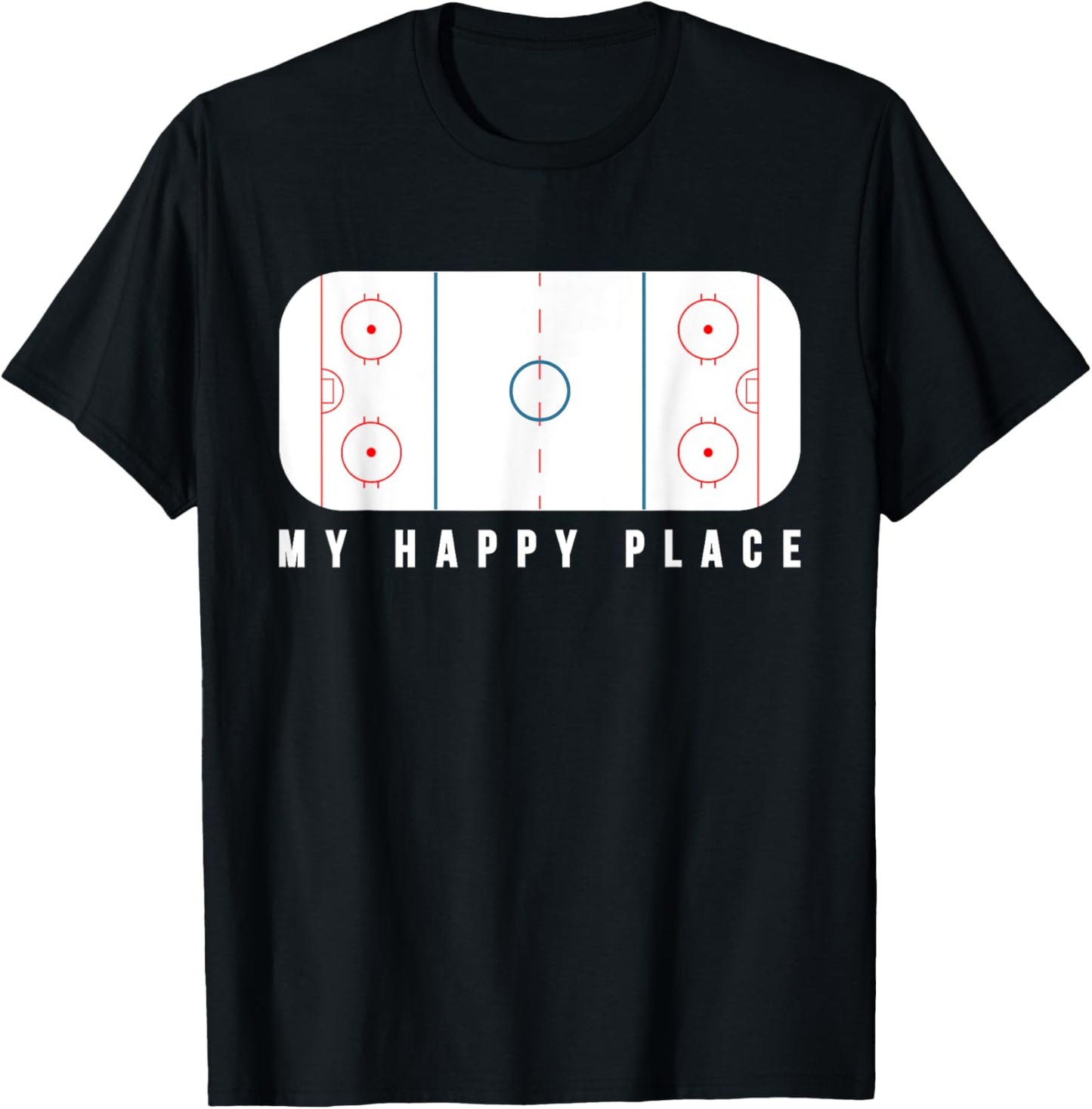 My Happy Place Hockey Ice Hockey Playing Field Apparel | Top Conversion Title | High CTR Boost
