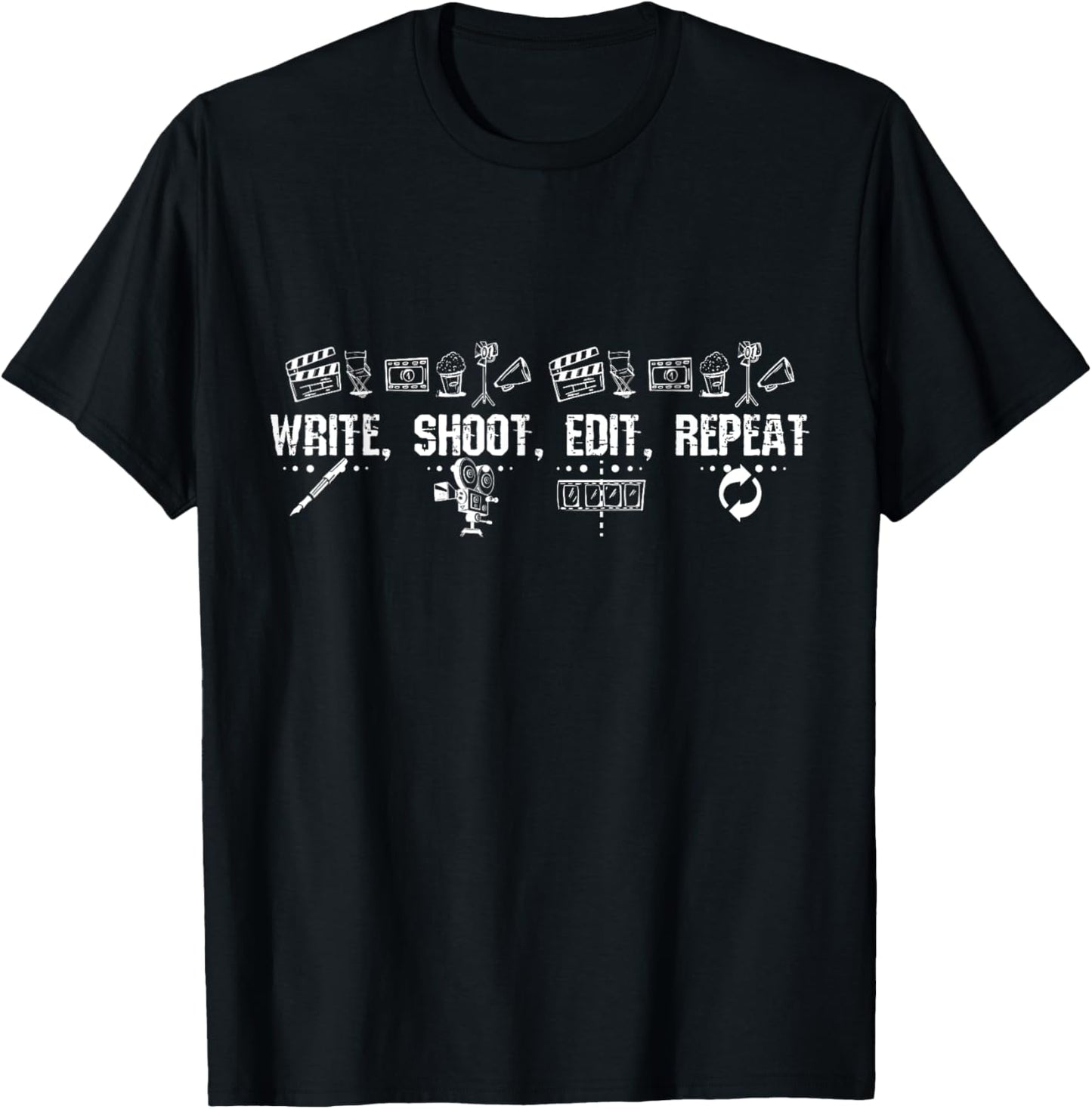 write shoot edit repeat Filmmaker Apparel | US Viral Style | Perfect Gift Idea