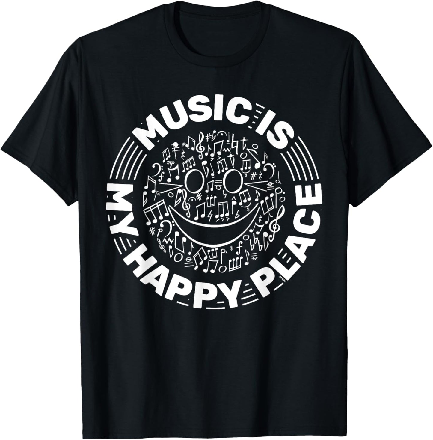 Music is my happy place for Happy Musicians Music Therapists Apparel | Bestseller Style | Daily Wear Essential