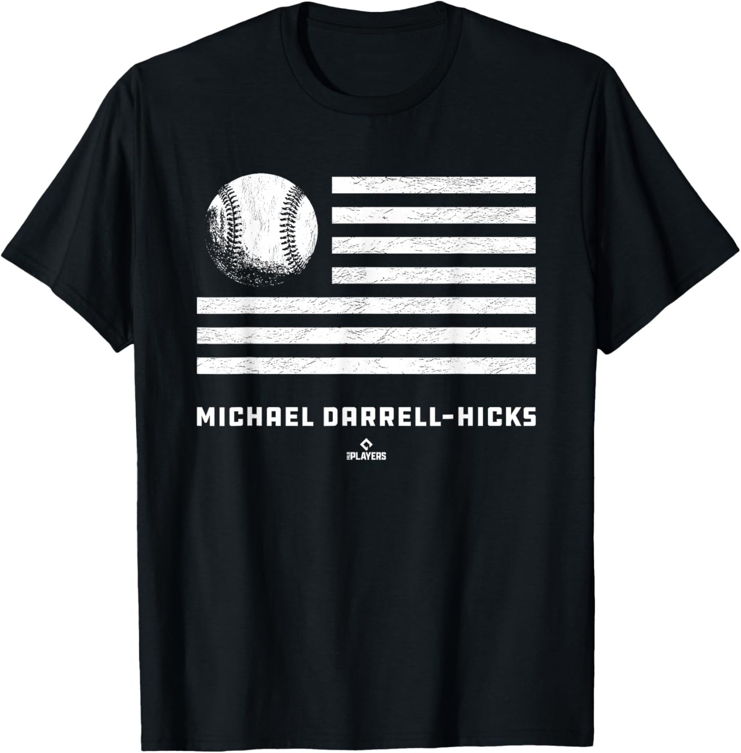 Flag Stripes Michael Darrell-Hicks Prospect Baseball Fan Apparel | Perfect Gift Idea