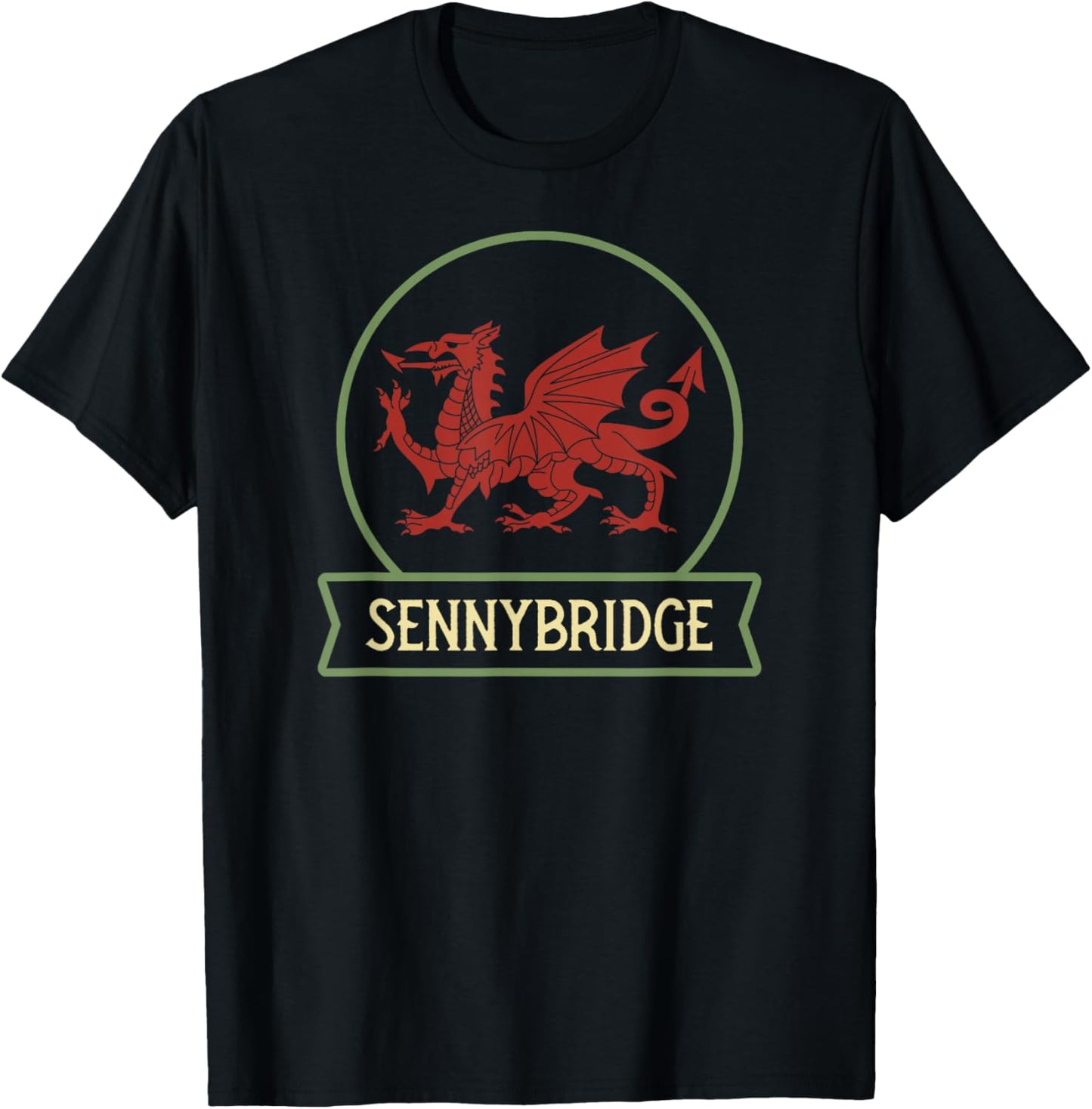 Sennybridge - Welsh places - Wales - Cymru - Welsh dragon Apparel | High Search Volume | Daily Wear Essential